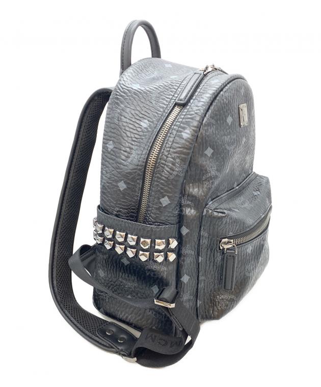 MCMリュック 中古・古着通販】MCM (エムシーエム) スタッズリュック ブラック