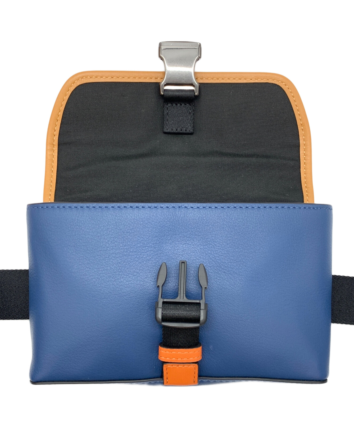 未使用級● コーチ coach ショルダーバッグ ドラム型 レザー ブルー COACH（コーチ） ハンドバッグ レディース ブランド レザー CAM56