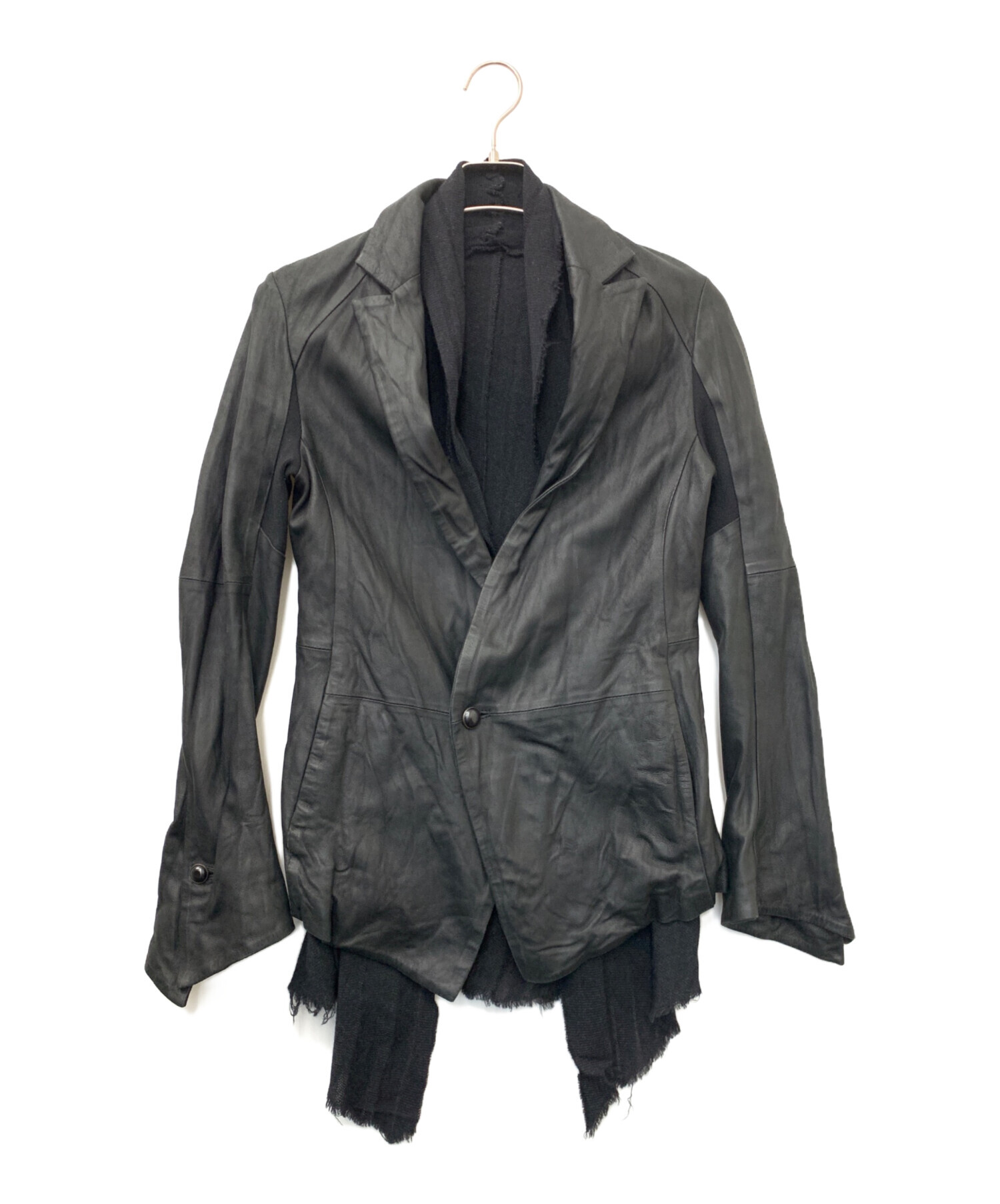 bajraバジュラ レザー切替グランジ ラバーコーティングコート サイズ3