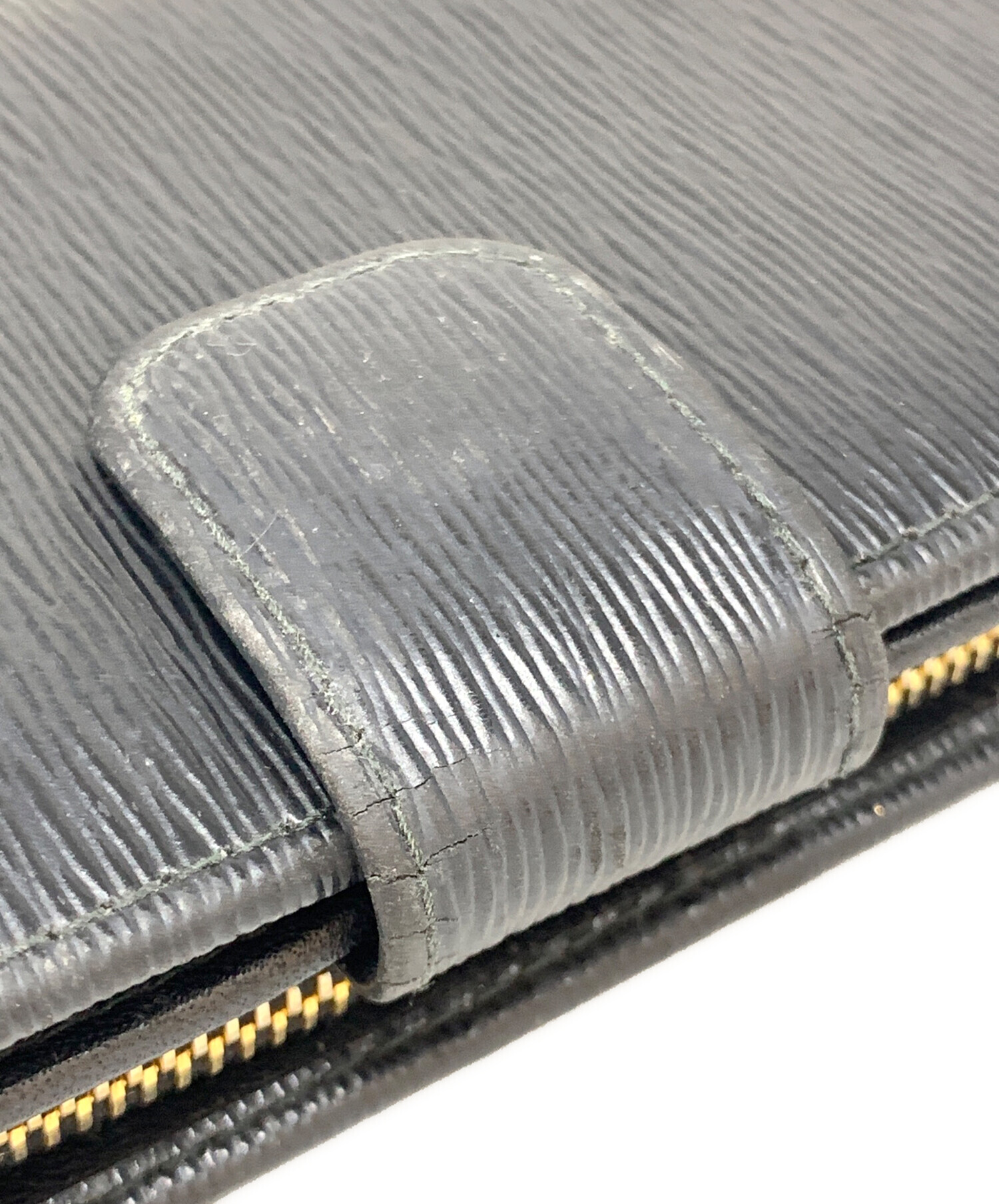 中古・古着通販】PRADA (プラダ) 2つ折り財布 サフィアーノ ブラック
