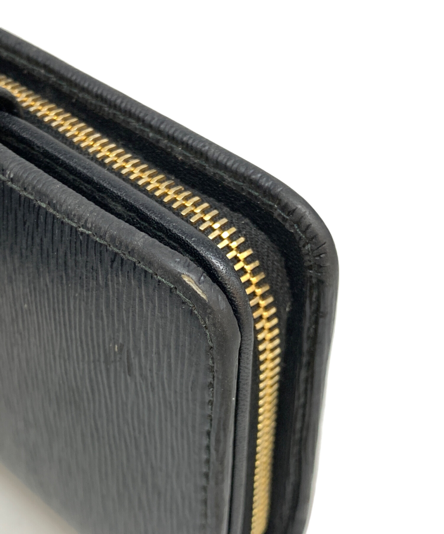 中古・古着通販】PRADA (プラダ) 2つ折り財布 サフィアーノ ブラック