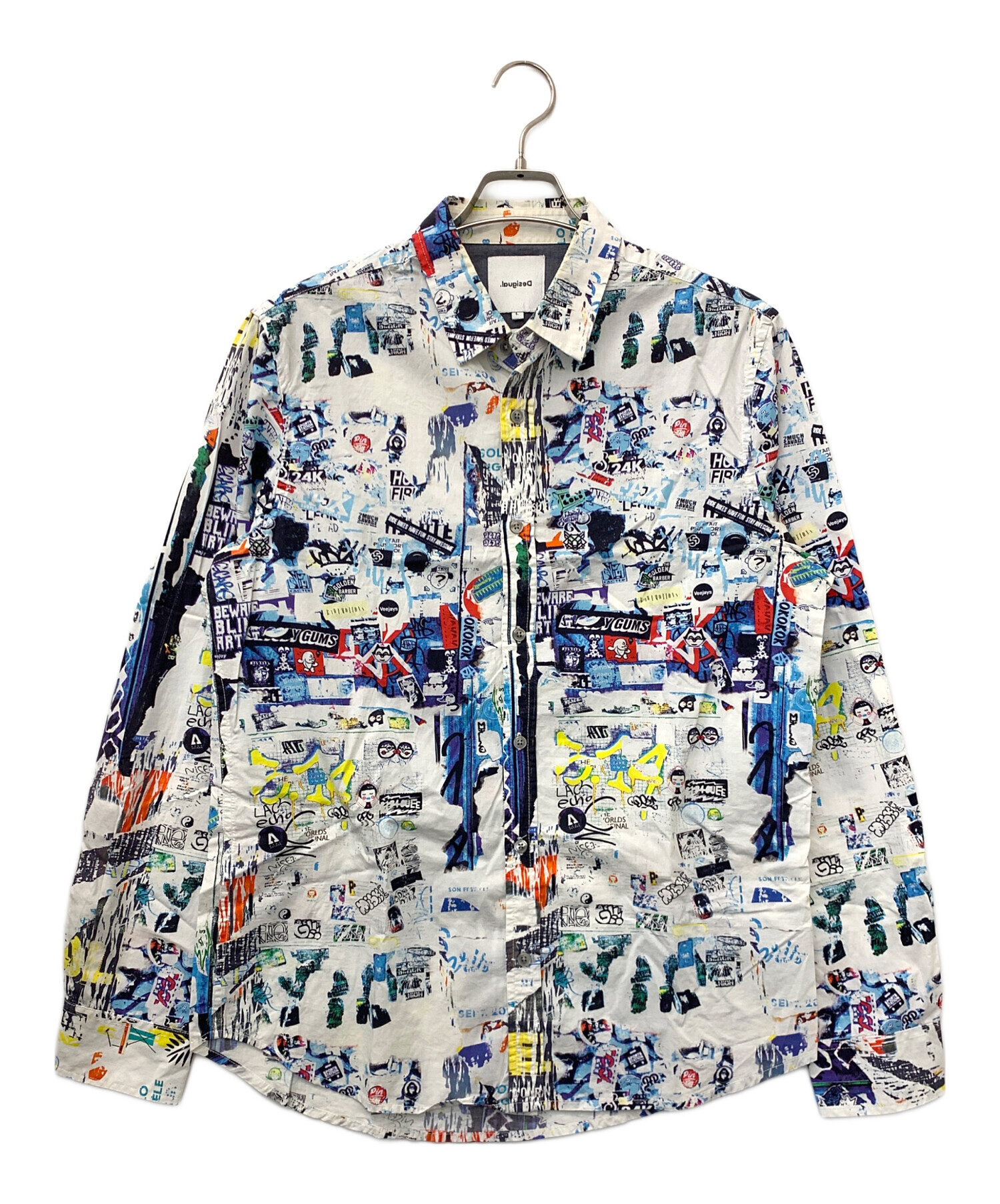 中古・古着通販】Desigual (デシグアル) 柄シャツ CRISPIN ホワイト 