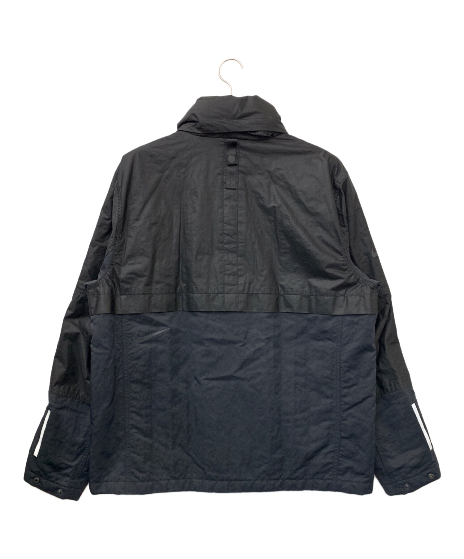 中古・古着通販】NIKE (ナイキ) ナイロンジャケット ブラック サイズ:L 