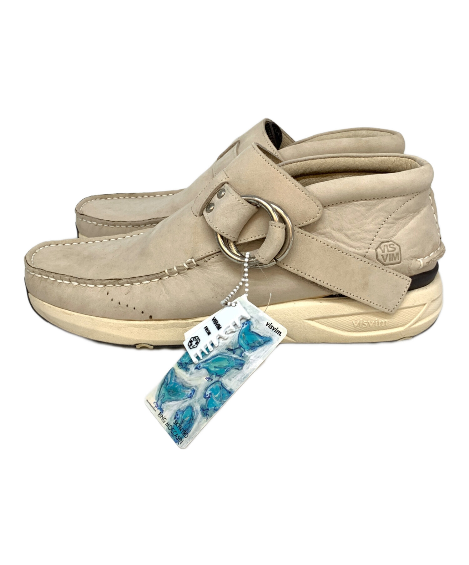 靴 visvim SKYNARD RING MOCCASIN-FOLK 中古・古着通販】VISVIM (ビズビム) SKYNYRD RING MOCCASIN ベージュ