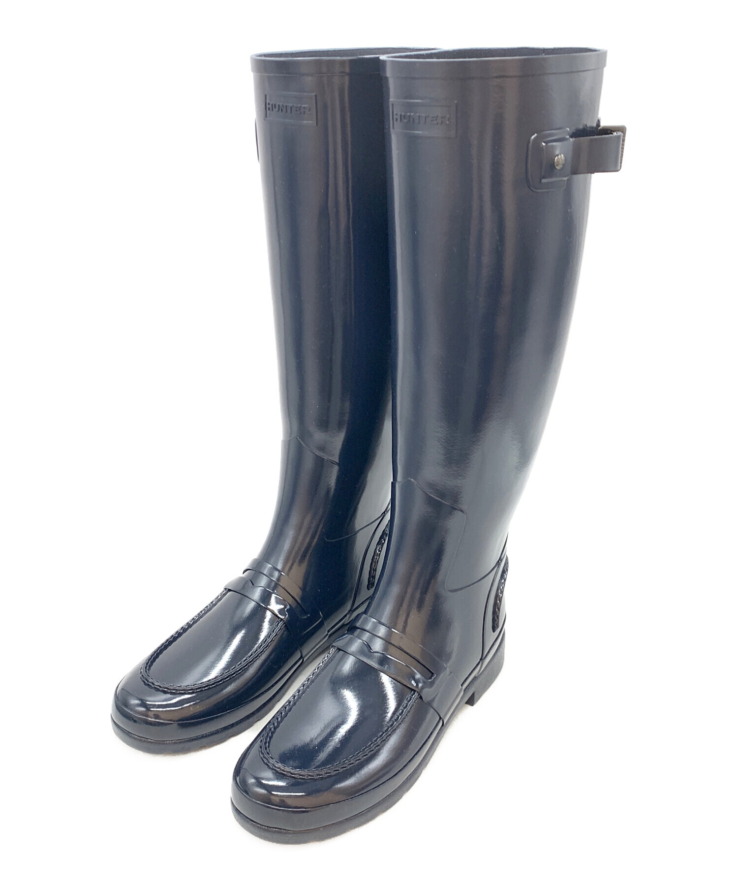 中古・古着通販】HUNTER (ハンター) レインブーツ ネイビー サイズ:UK6