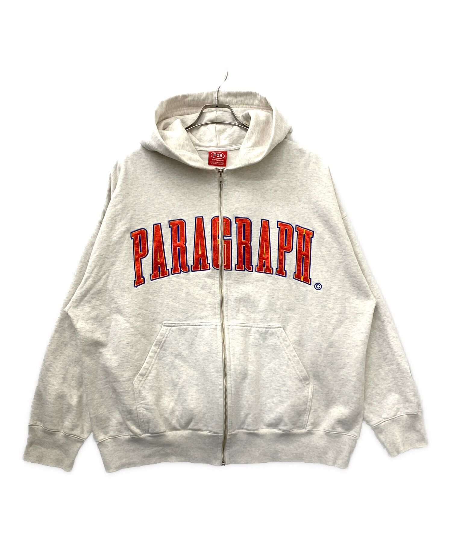中古・古着通販】Paragraph (パラグラフ) ジップパーカー グレー 
