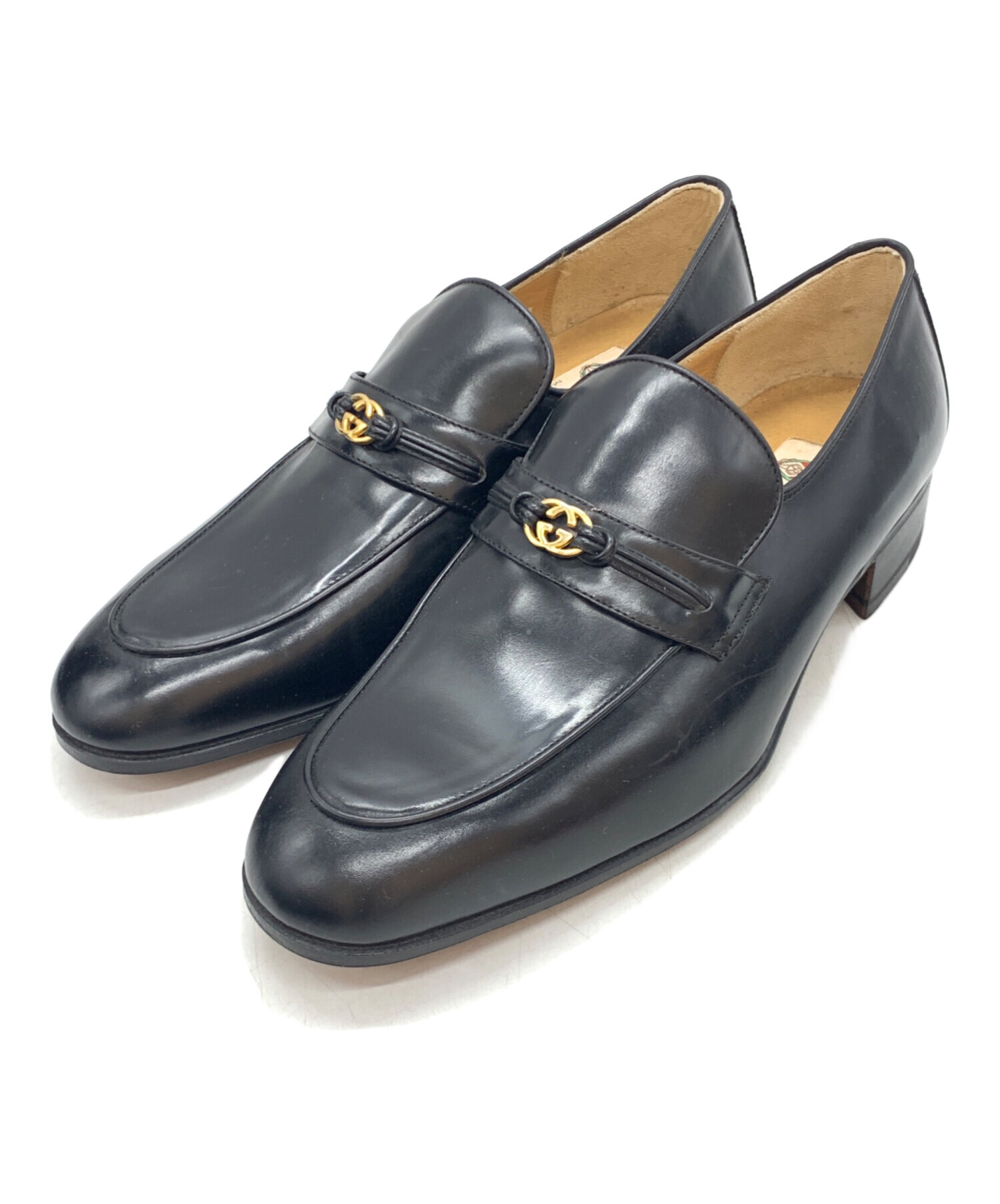 中古・古着通販】GUCCI (グッチ) インターロッキングG ローファー 