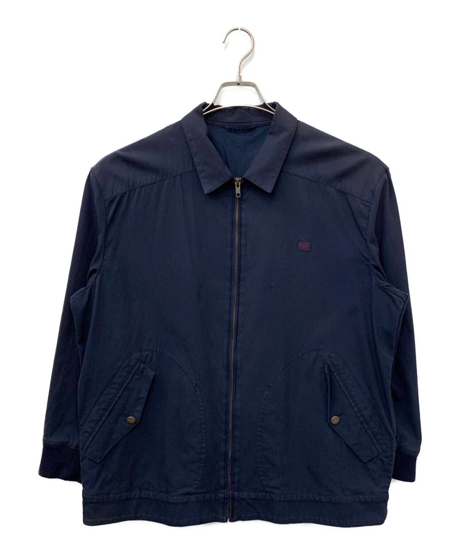 中古・古着通販】PAPAS (パパス) ジップジャケット ネイビー サイズ:L