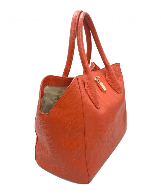中古・古着通販】FURLA (フルラ) レザートートバッグ オレンジ