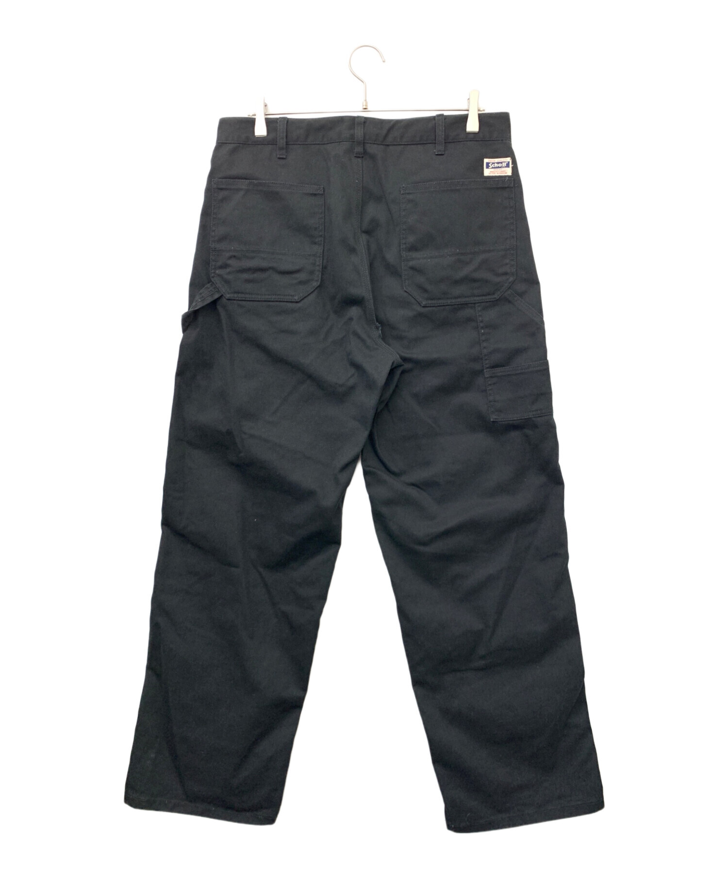 中古・古着通販】Schott (ショット) TC PAINTER PANTS ブラック サイズ 