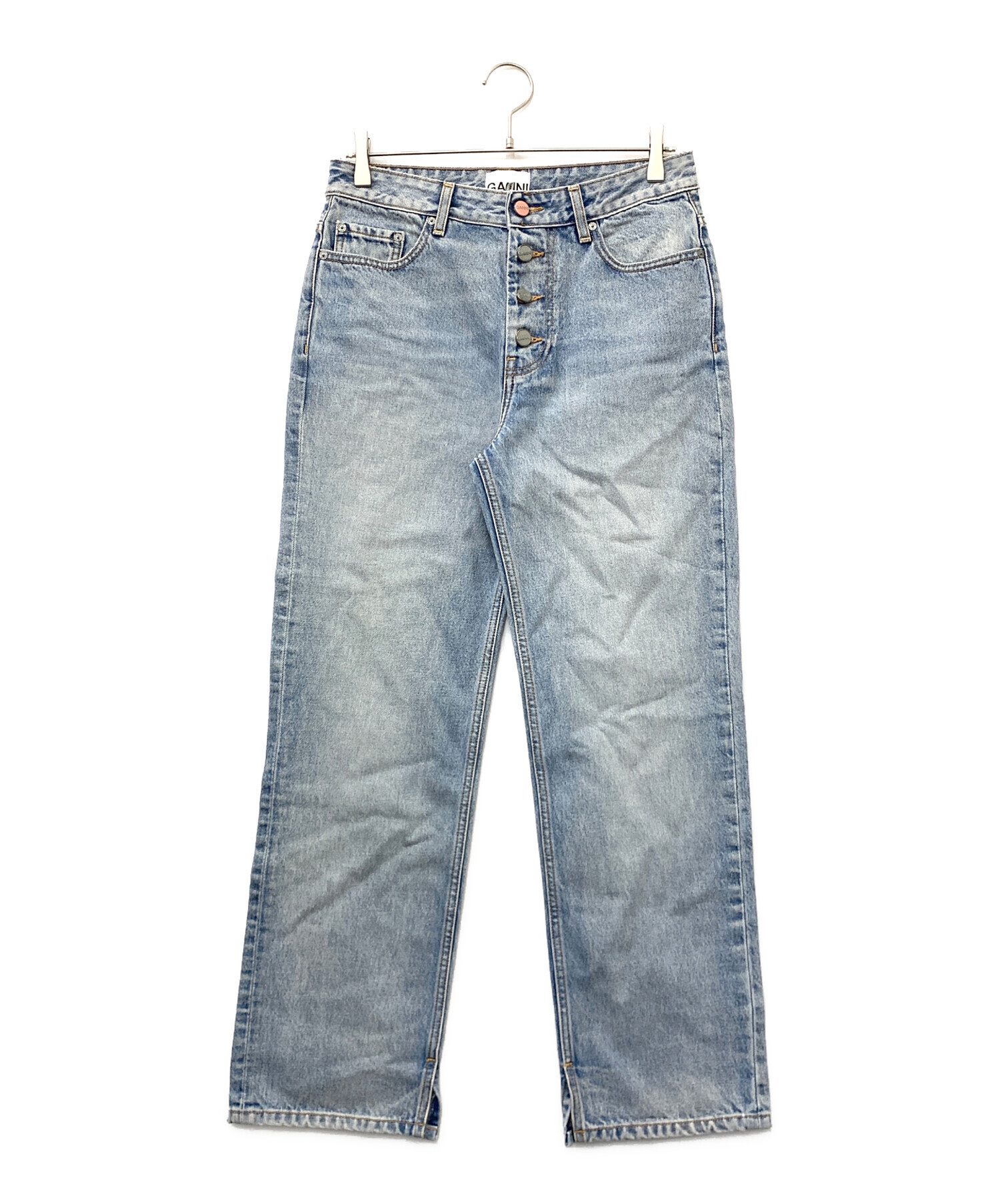 中古・古着通販】Ganni (ガニー) デニムパンツ ブルー サイズ:W27×L32