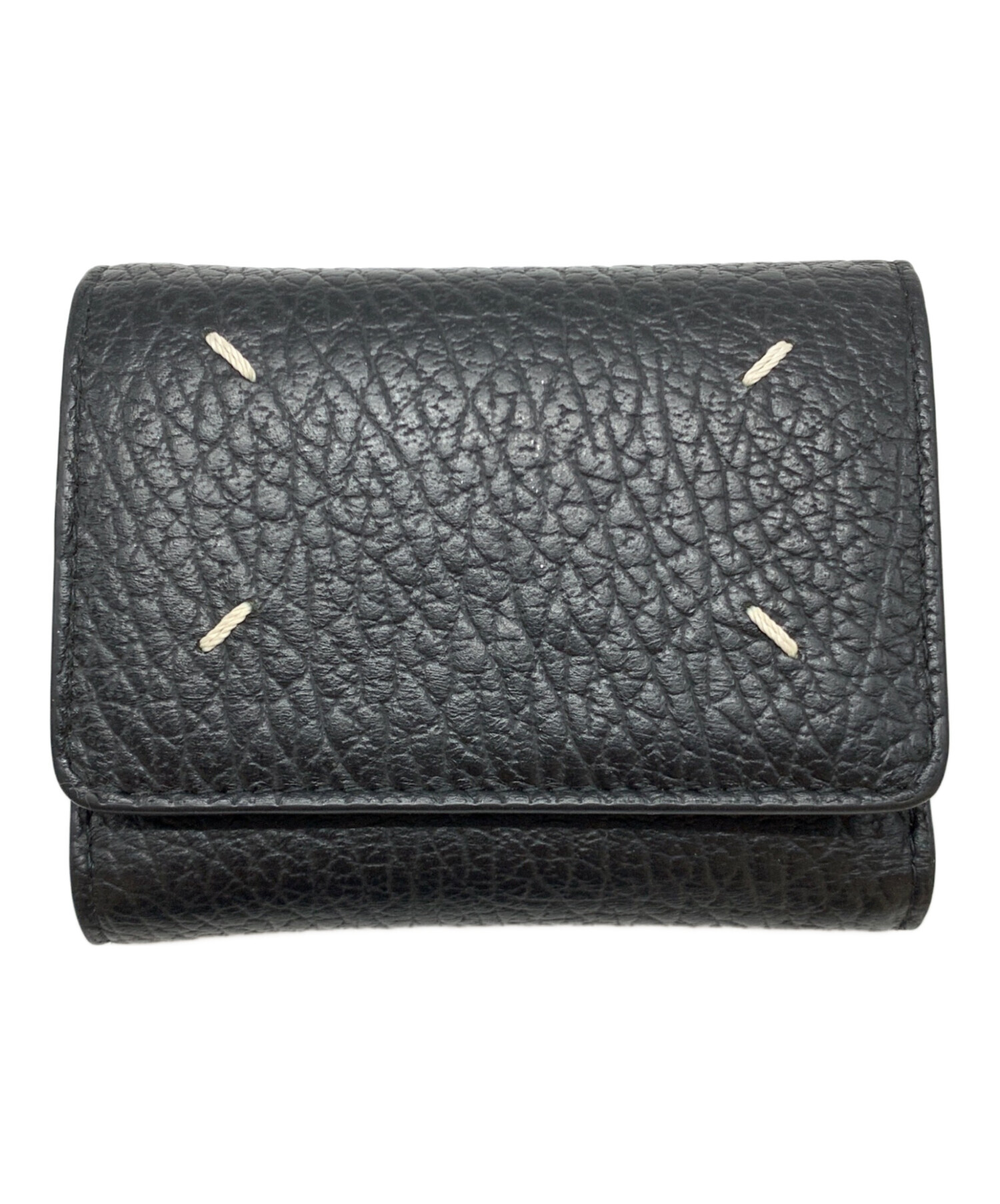 【新品未使用】メゾンマルジェラ スリーフォールドウォレット 財布 グレインレザー 中古・古着通販】Maison Margiela (メゾンマルジェラ) グレイン