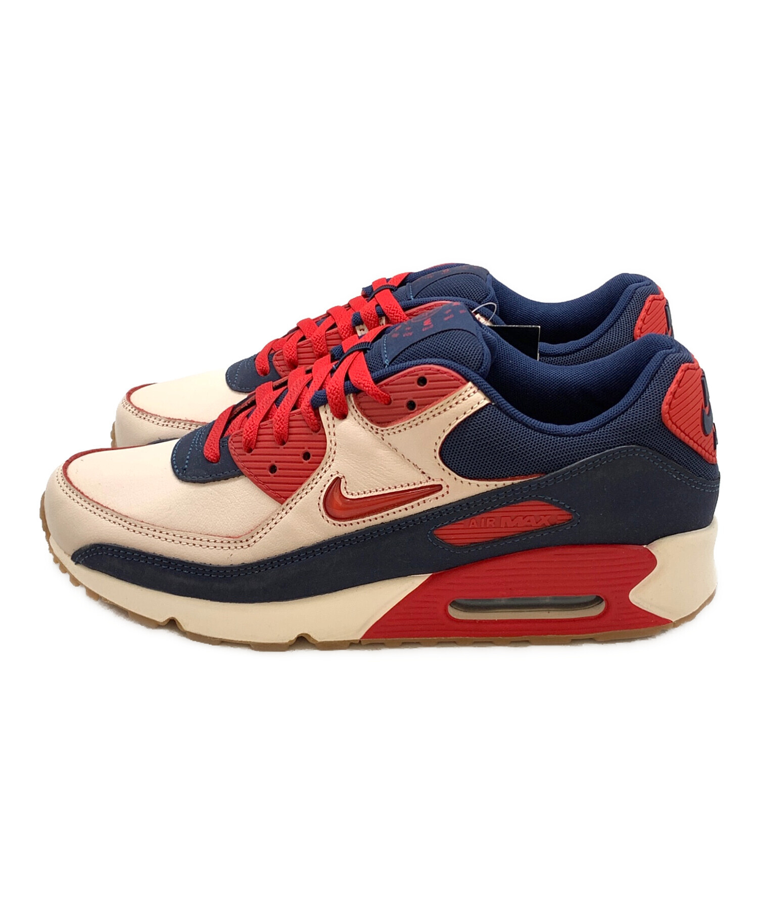 中古・古着通販】NIKE (ナイキ) AIR MAX 90 PREMIUM ネイビー×レッド 