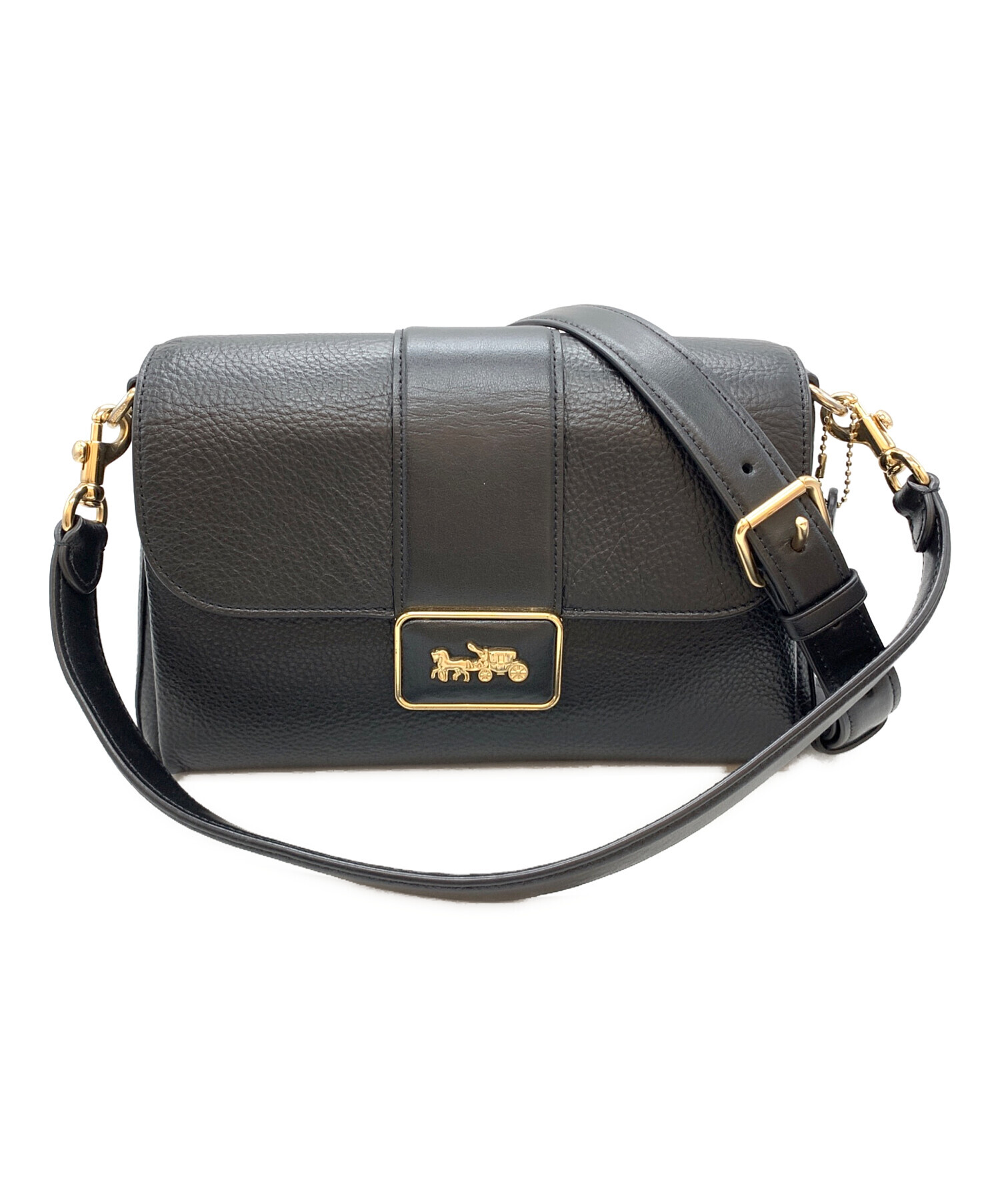 中古・古着通販】COACH (コーチ) グレースショルダーバッグ ブラック