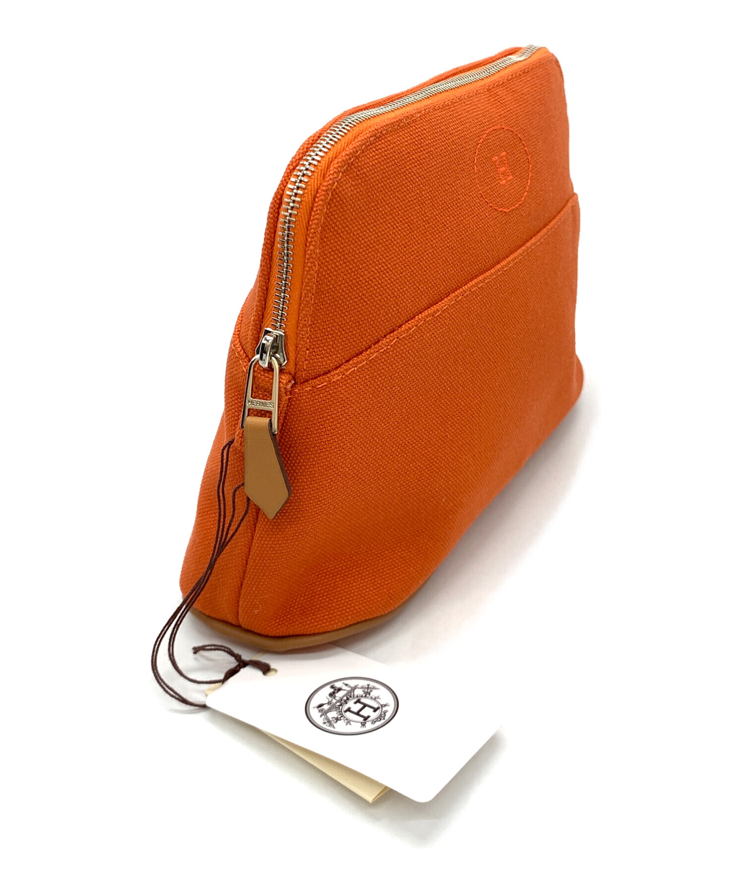 HERMES エルメス ボリードポーチ ミニミニ オランジュ・フー オレンジ