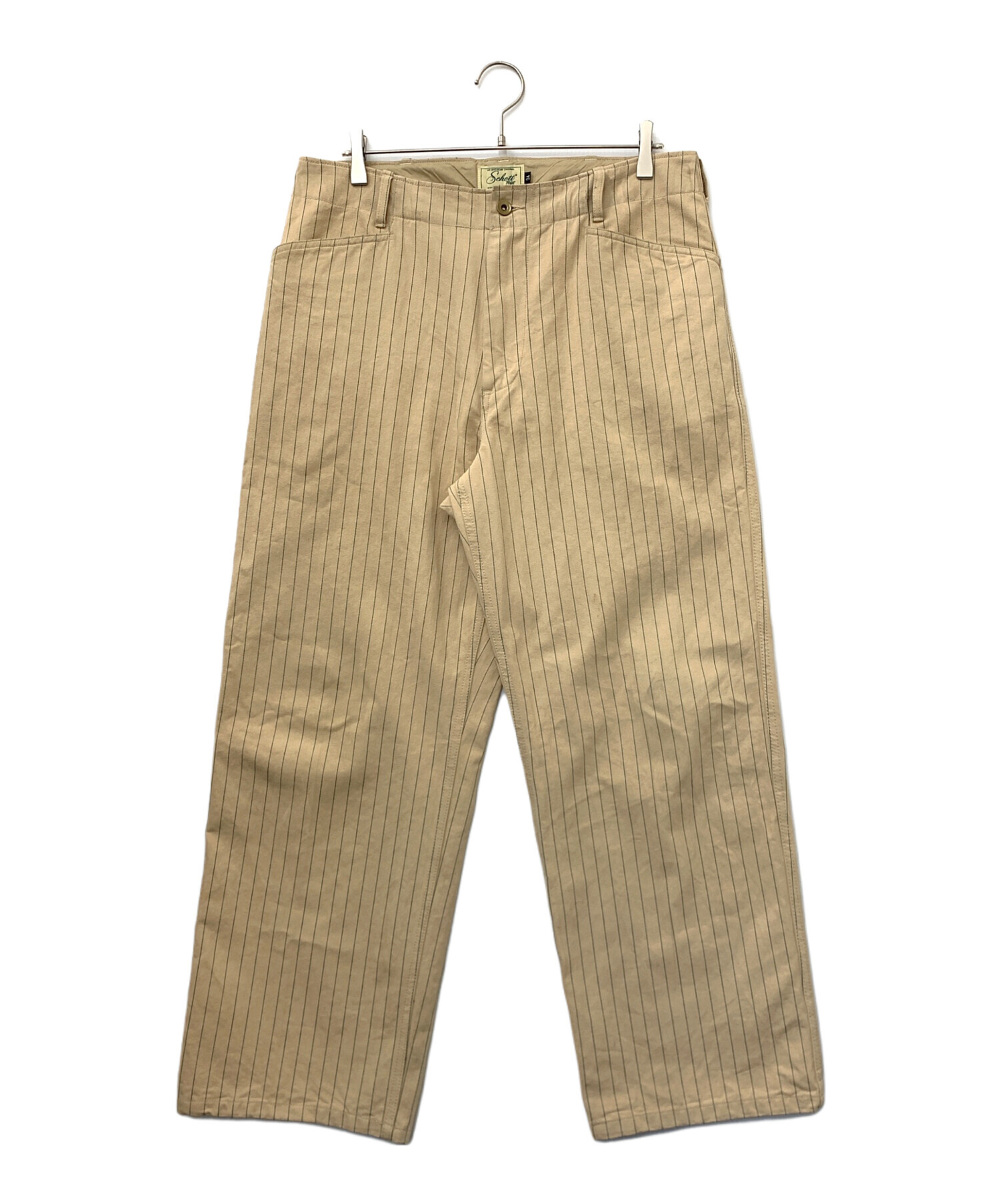 中古・古着通販】Schott (ショット) STRIPE FRISCO PANTS ベージュ
