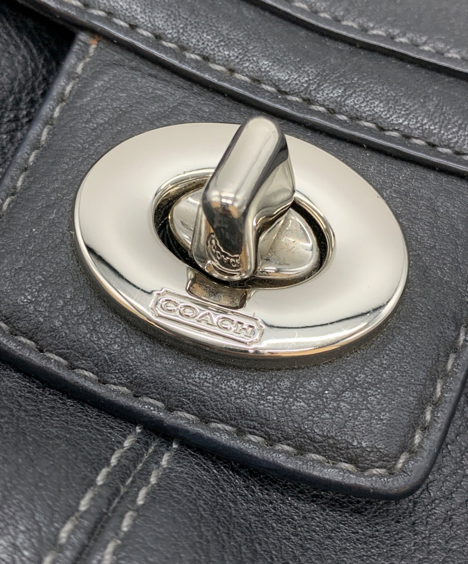 未使用級　コーチ　COACH　ワンハンドバッグ 中古・古着通販】COACH (コーチ) ワンショルダーバッグ ブラック