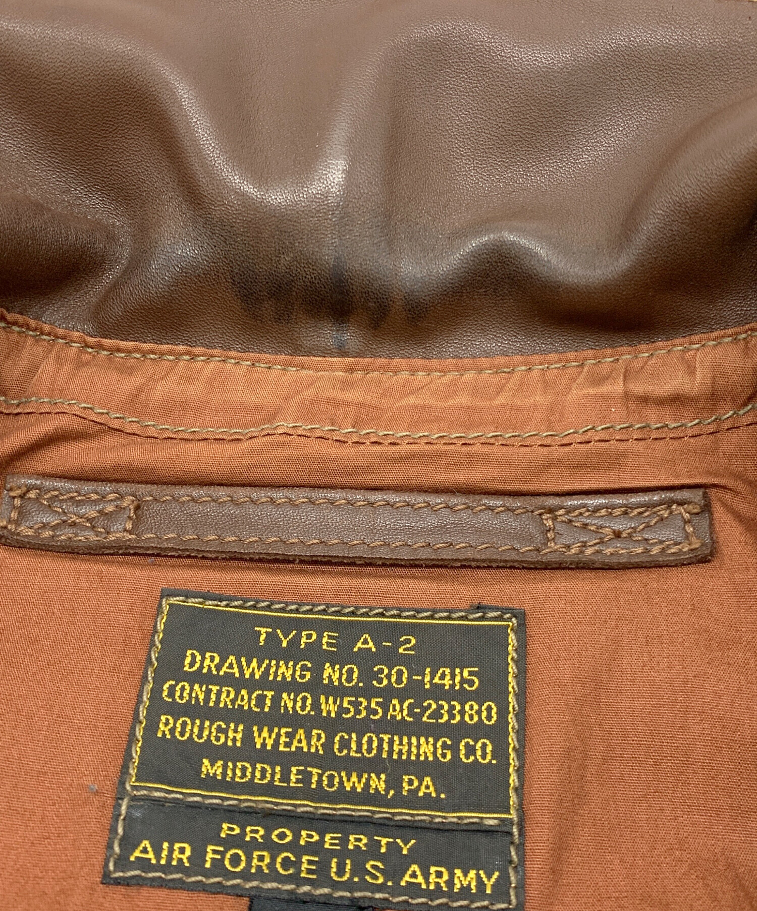 中古・古着通販】THE REAL McCOY'S (ザ・リアルマッコイズ) A-2レザー