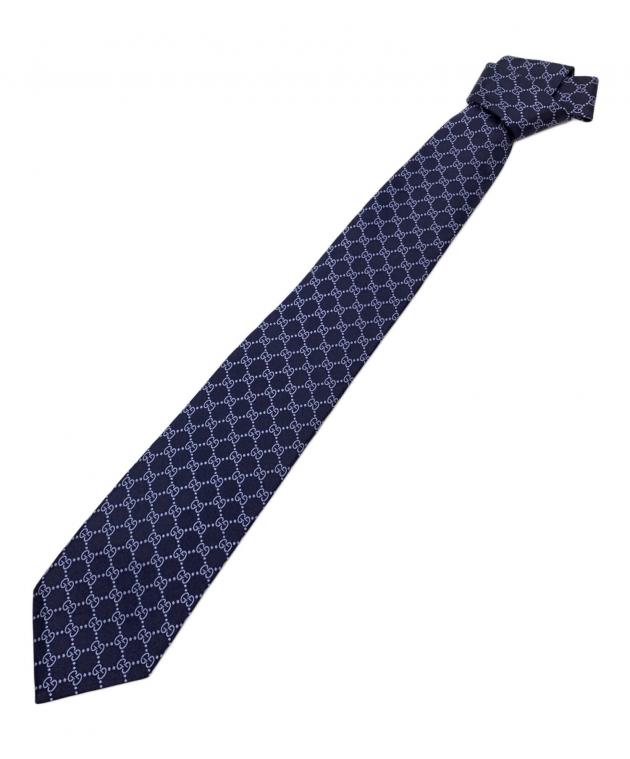 中古・古着通販】GUCCI (グッチ) ネクタイ ネイビー サイズ:148 X 8cm