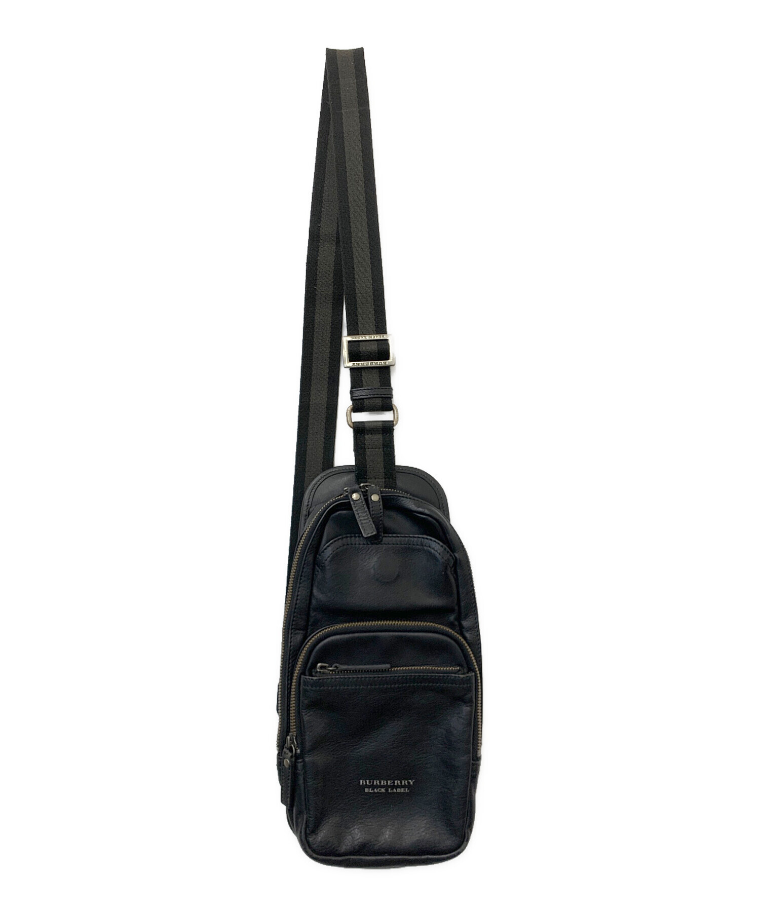中古バーバリーブラックレーベルボディバッグ 中古・古着通販】BURBERRY BLACK LABEL (バーバリーブラックレーベル