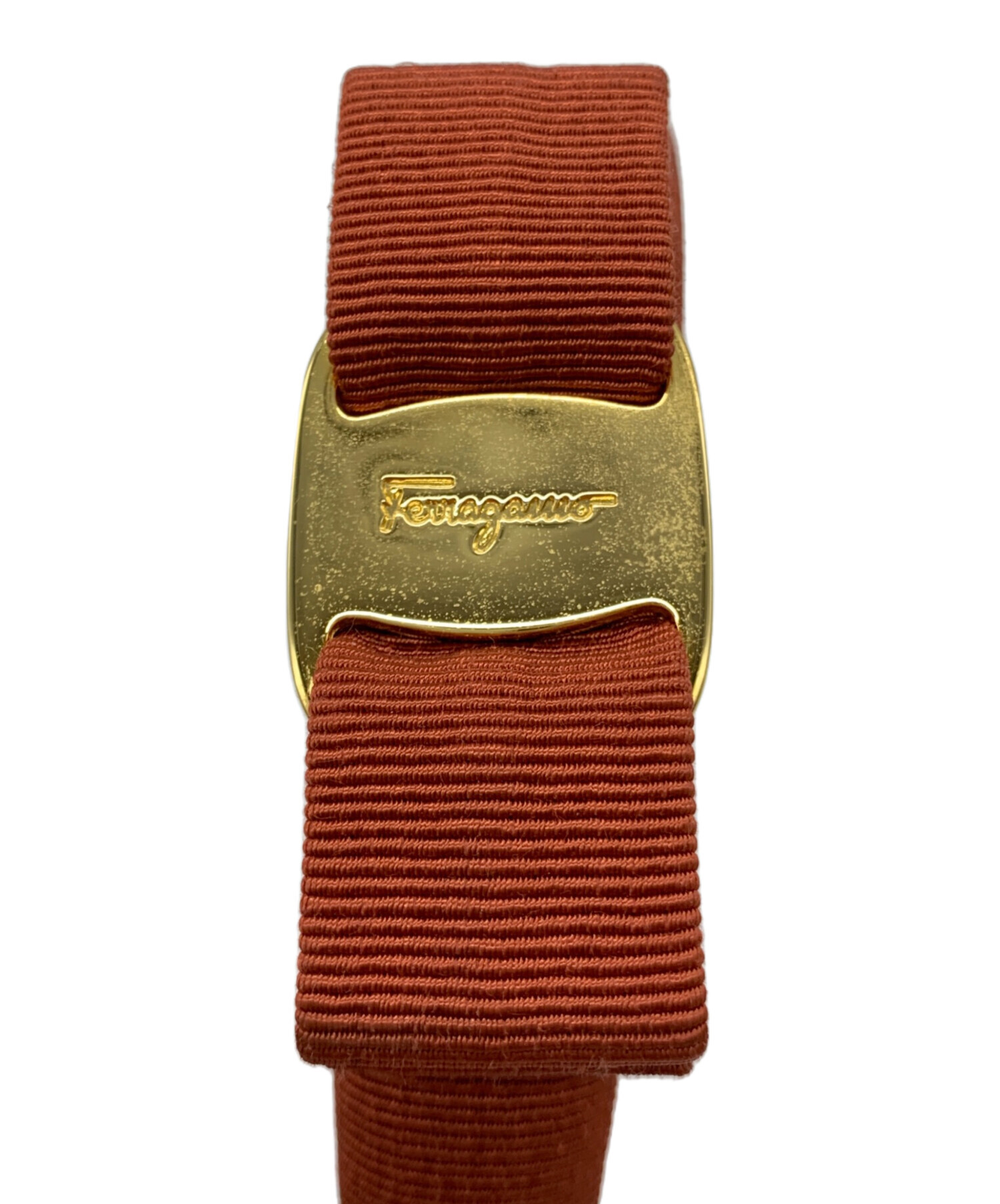 中古・古着通販】Ferragamo (フェラガモ) カチューシャ ブラウン