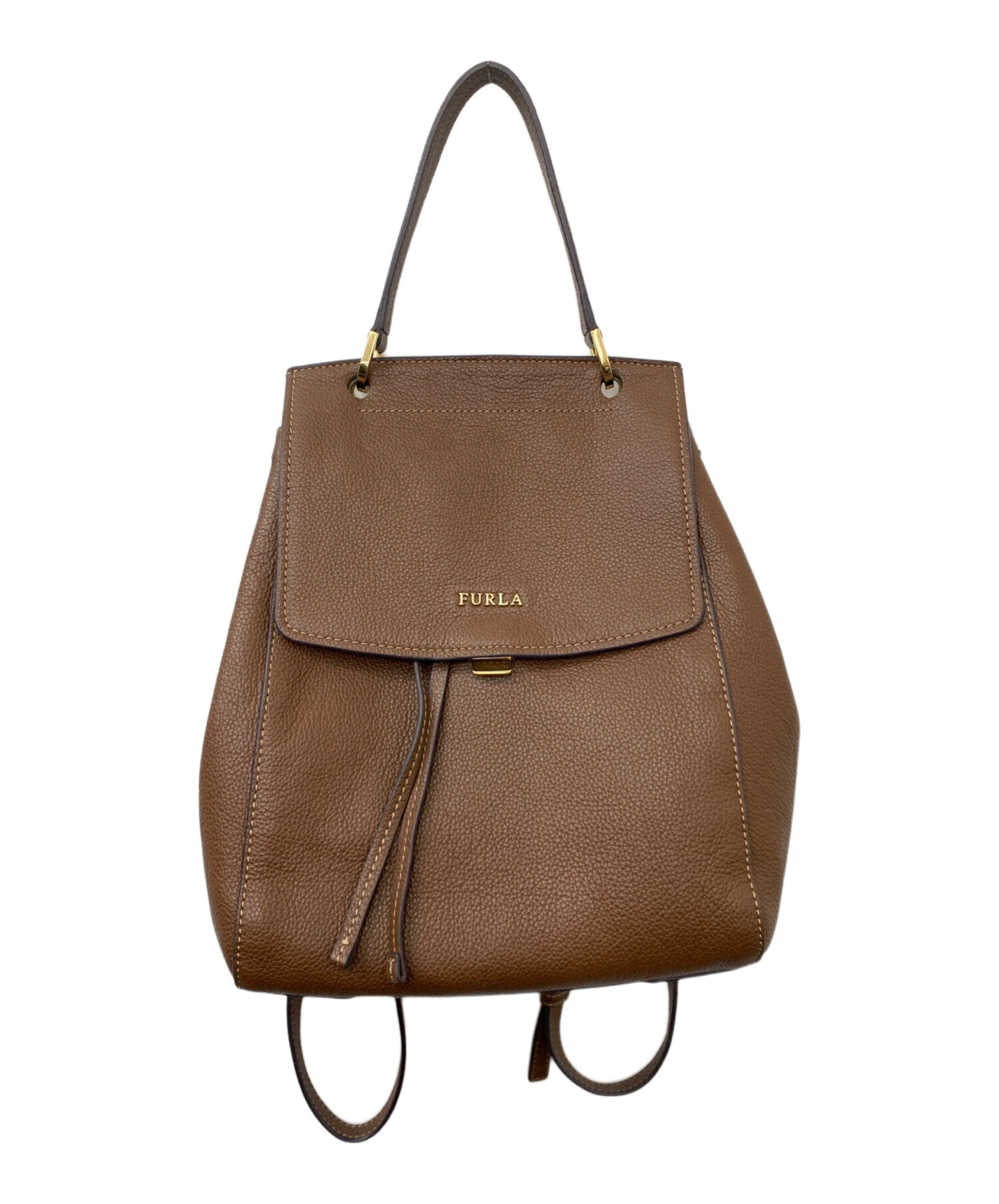 中古・古着通販】FURLA (フルラ) リュック ブラウン｜ブランド・古着