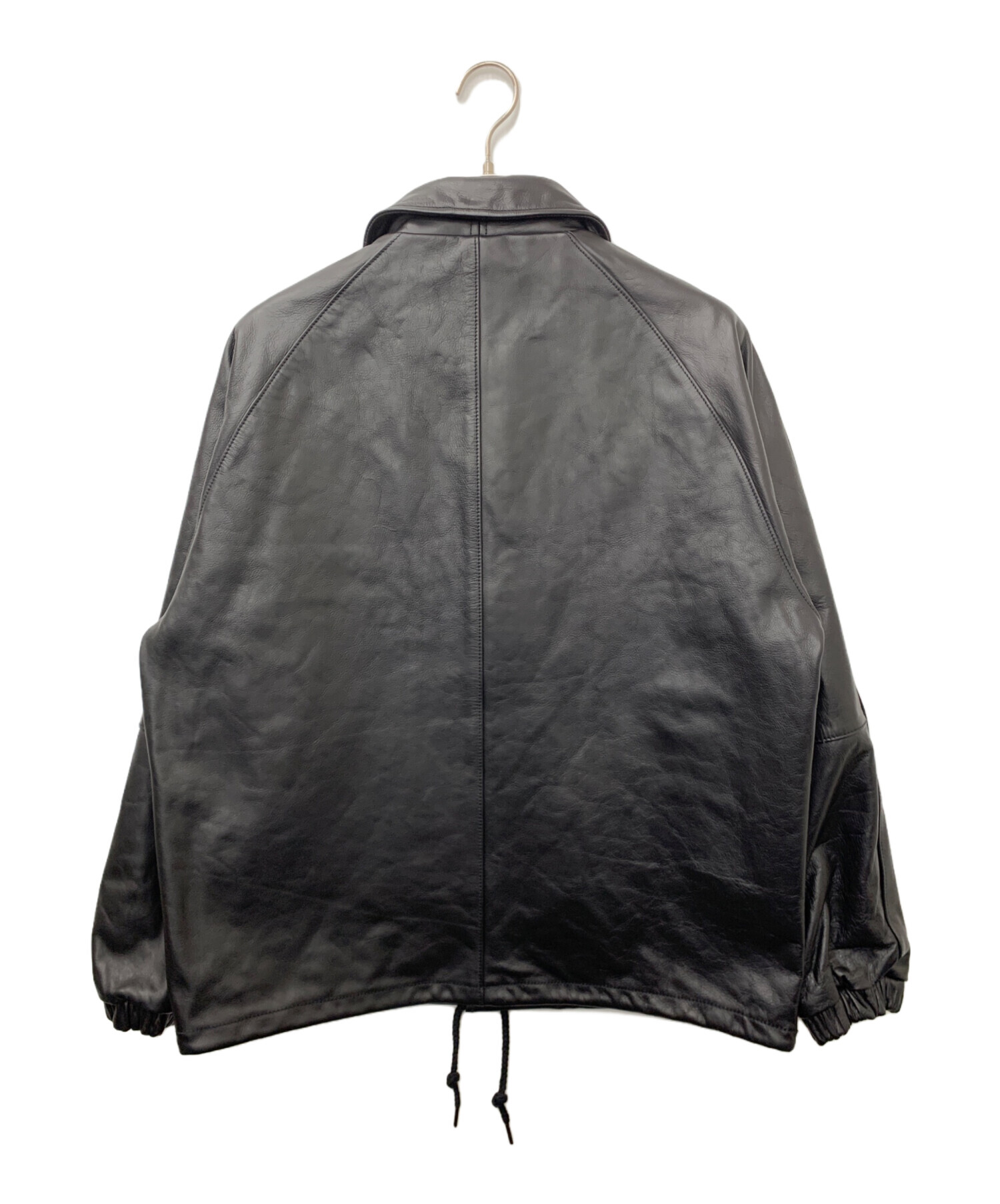 中古・古着通販】Schott (ショット) LEATHER COACH JACKET ブラック 