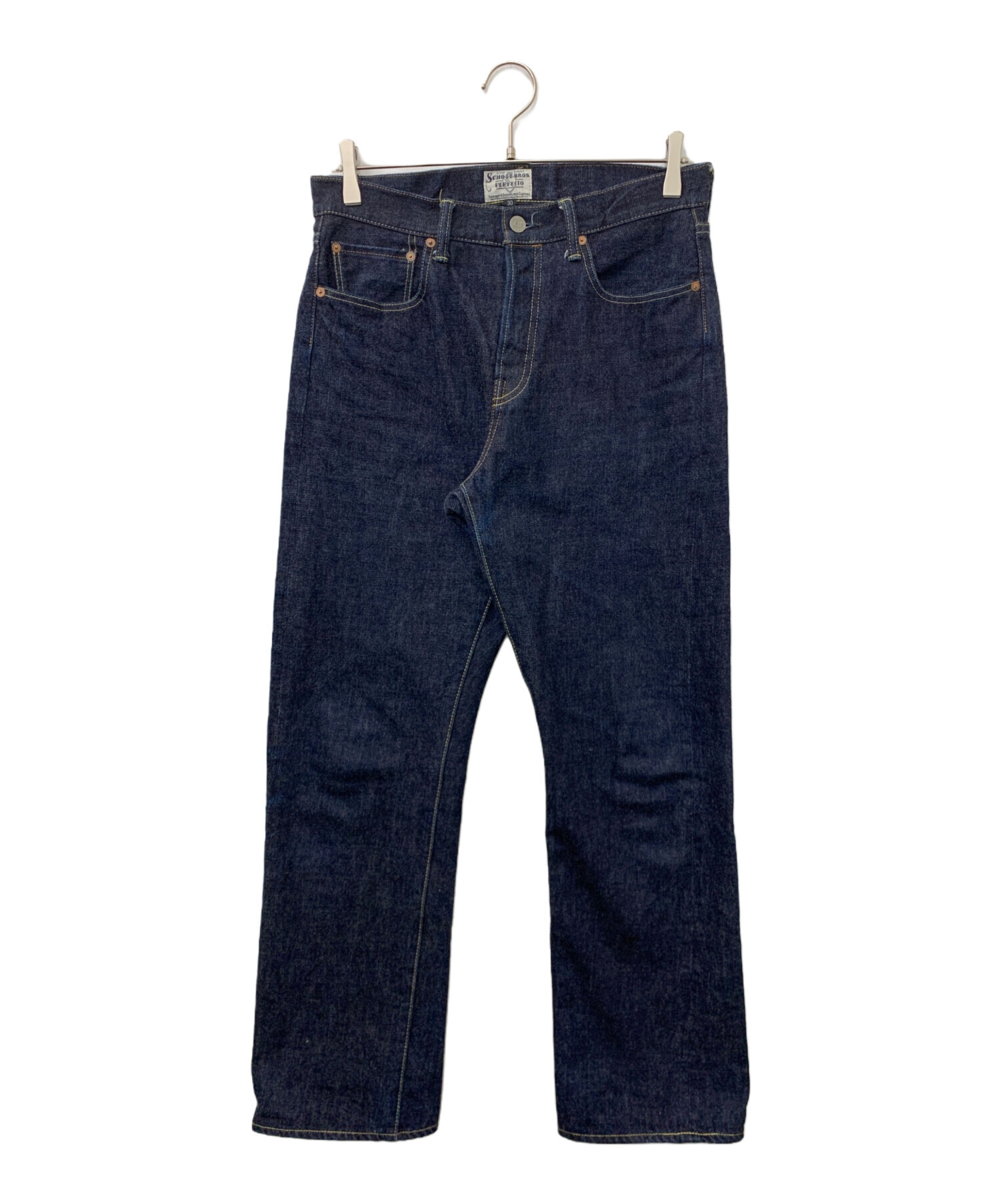 中古・古着通販】Schott (ショット) デニムパンツ インディゴ サイズ 