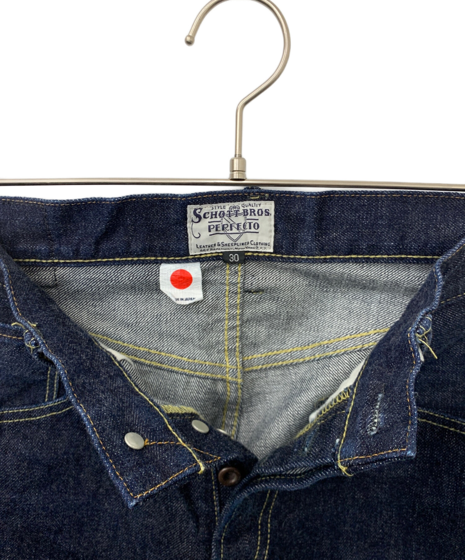 中古・古着通販】Schott (ショット) デニムパンツ インディゴ サイズ