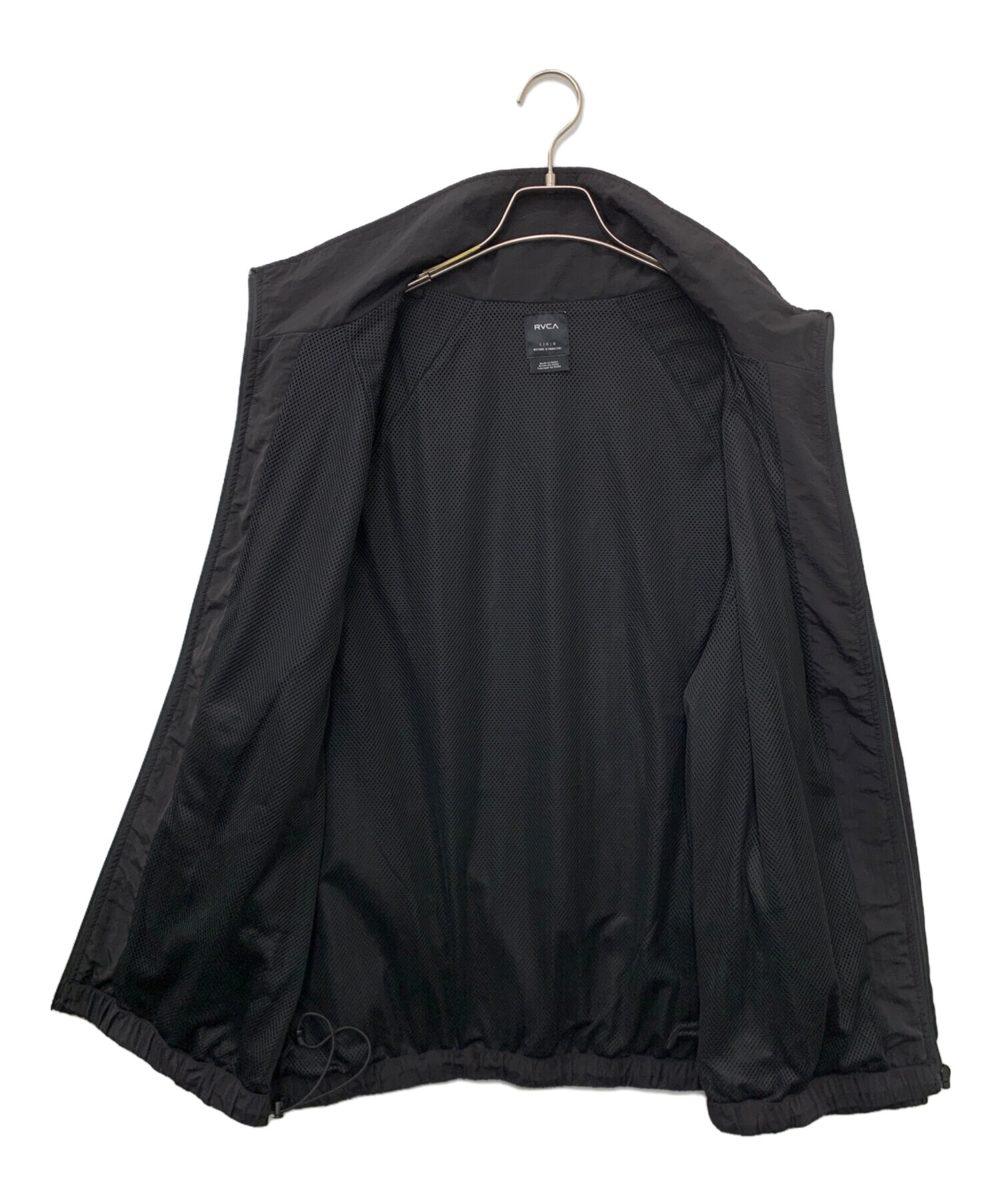 中古・古着通販】RVCA (ルーカ) ナイロンジャケット ブラック サイズ:L 