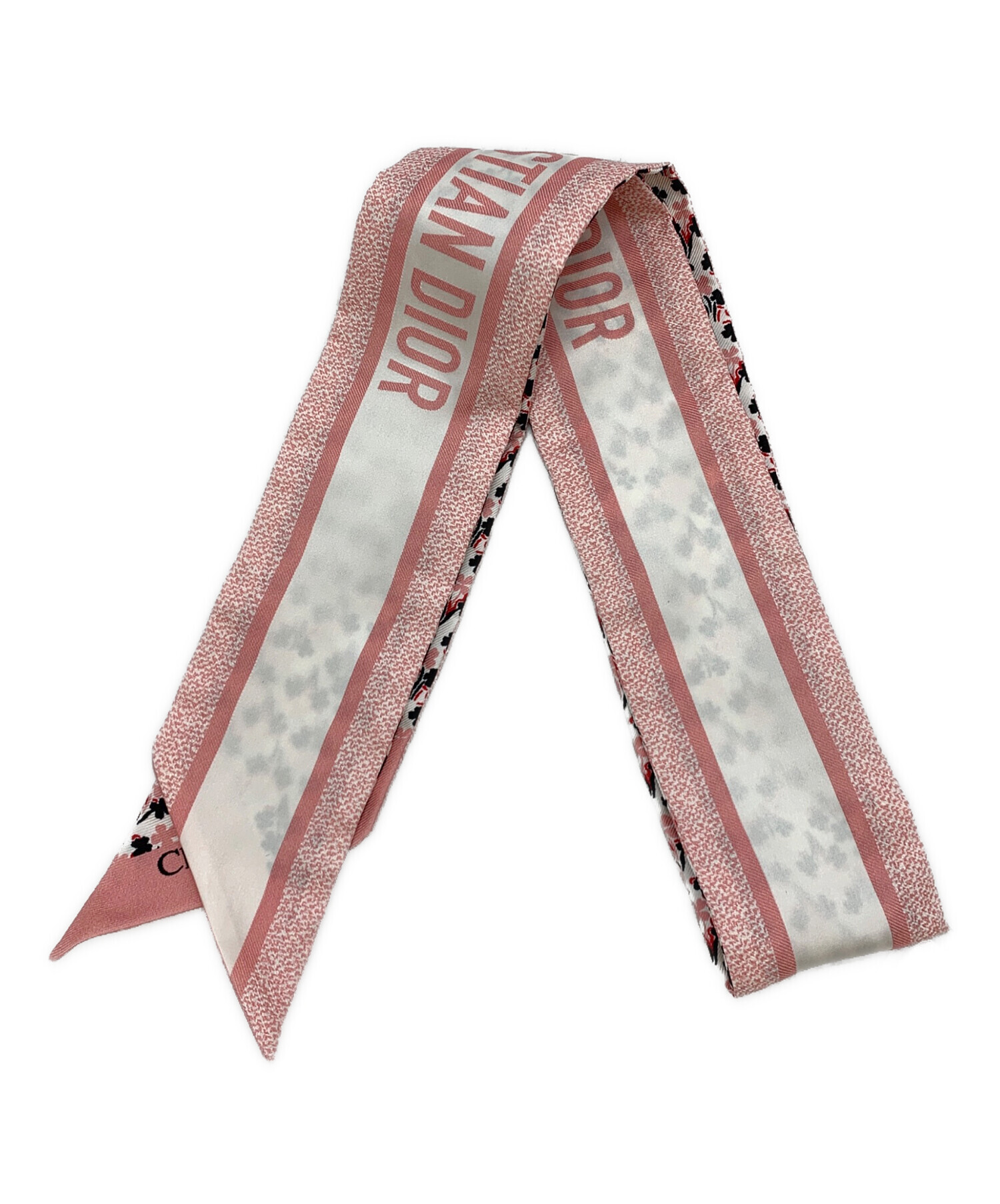 Christian Dior ピンク ストール シルク Dior Médaillon Mitzah Scarf Pink Silk Twill | DIOR