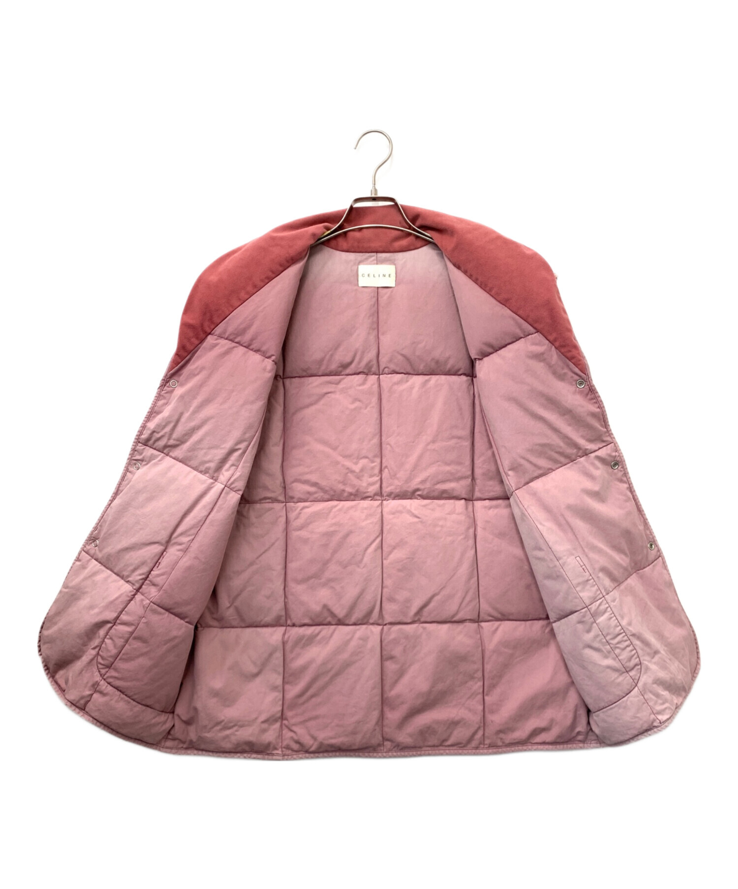 中古・古着通販】CELINE (セリーヌ) ダウンベスト ピンク サイズ