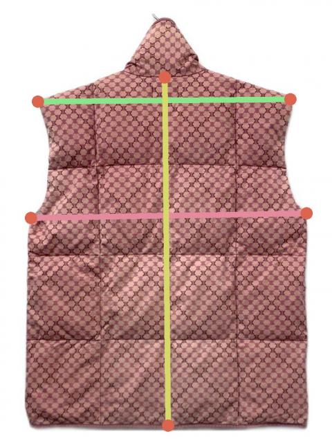 中古・古着通販】CELINE (セリーヌ) ダウンベスト ピンク サイズ