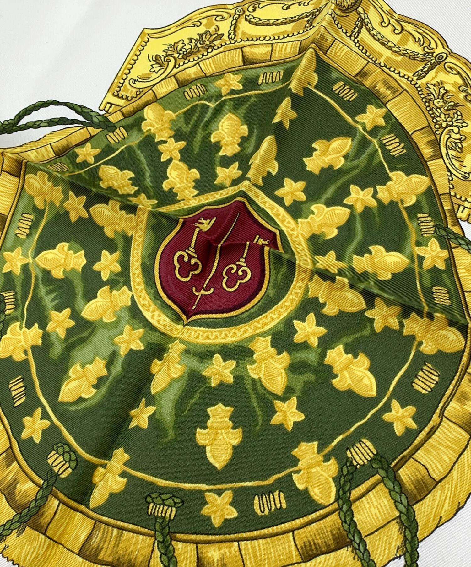 中古・古着通販】HERMES (エルメス) カレ90 シルクスカーフ ワイン