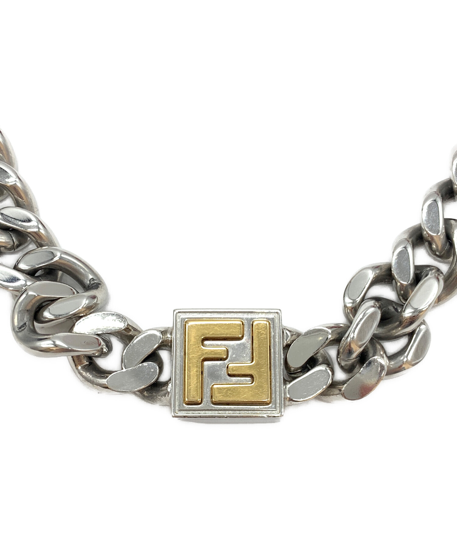 FENDI フェンディ ネックレス トップ FENDI ◇フェンディ FFロゴ 