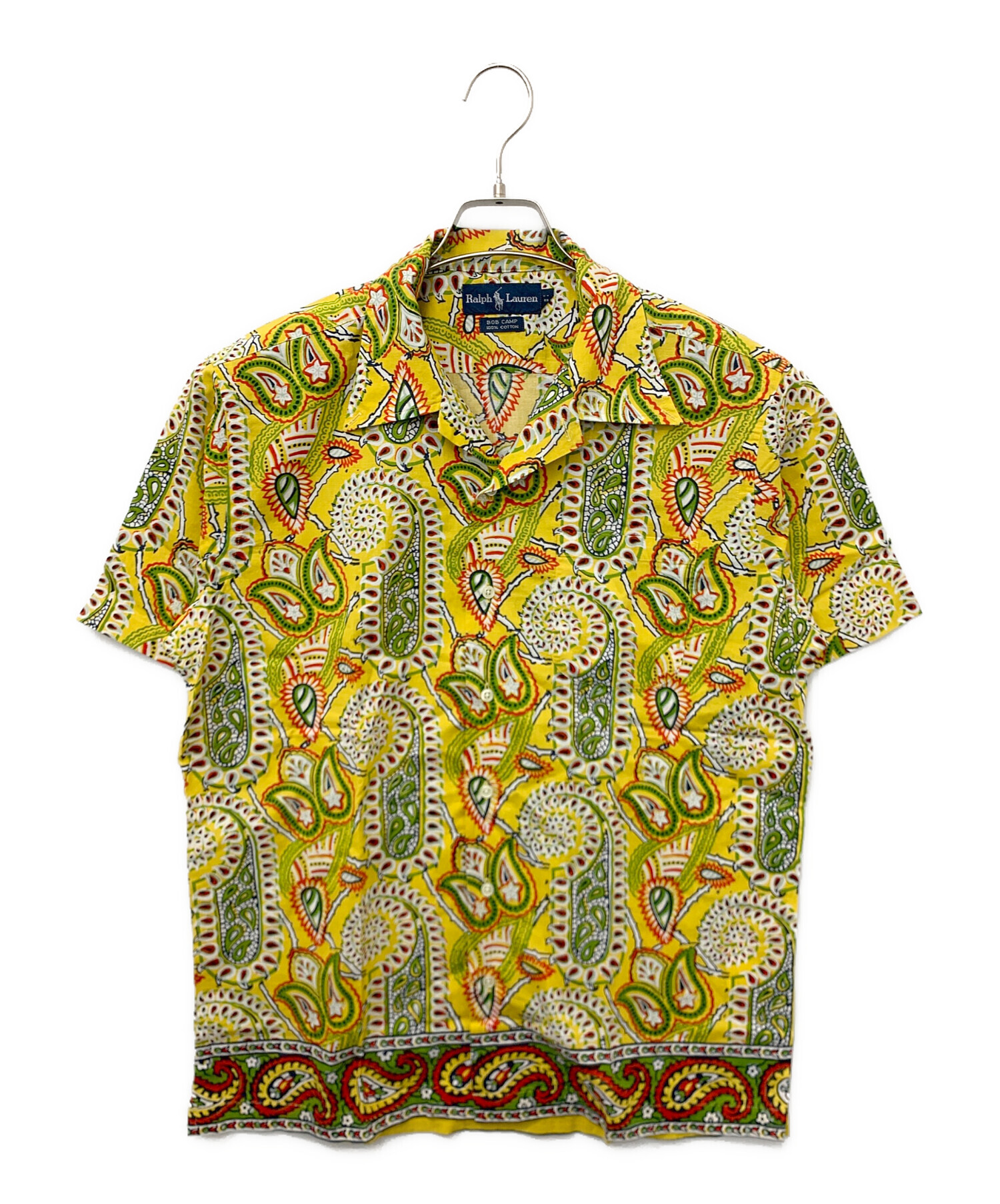 POLO RALPH LAUREN イエロー ビスコース アロハシャツ XL 中古・古着通販】RALPH LAUREN (ラルフローレン) アロハシャツ