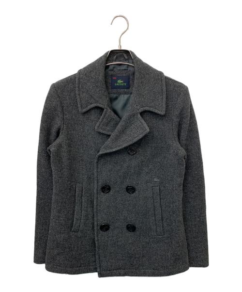 【クリーニング済み、美品】ラコステPコート　M LACOSTE（ラコステ） pコート ピーコート 3レイヤー鹿の子Pコート