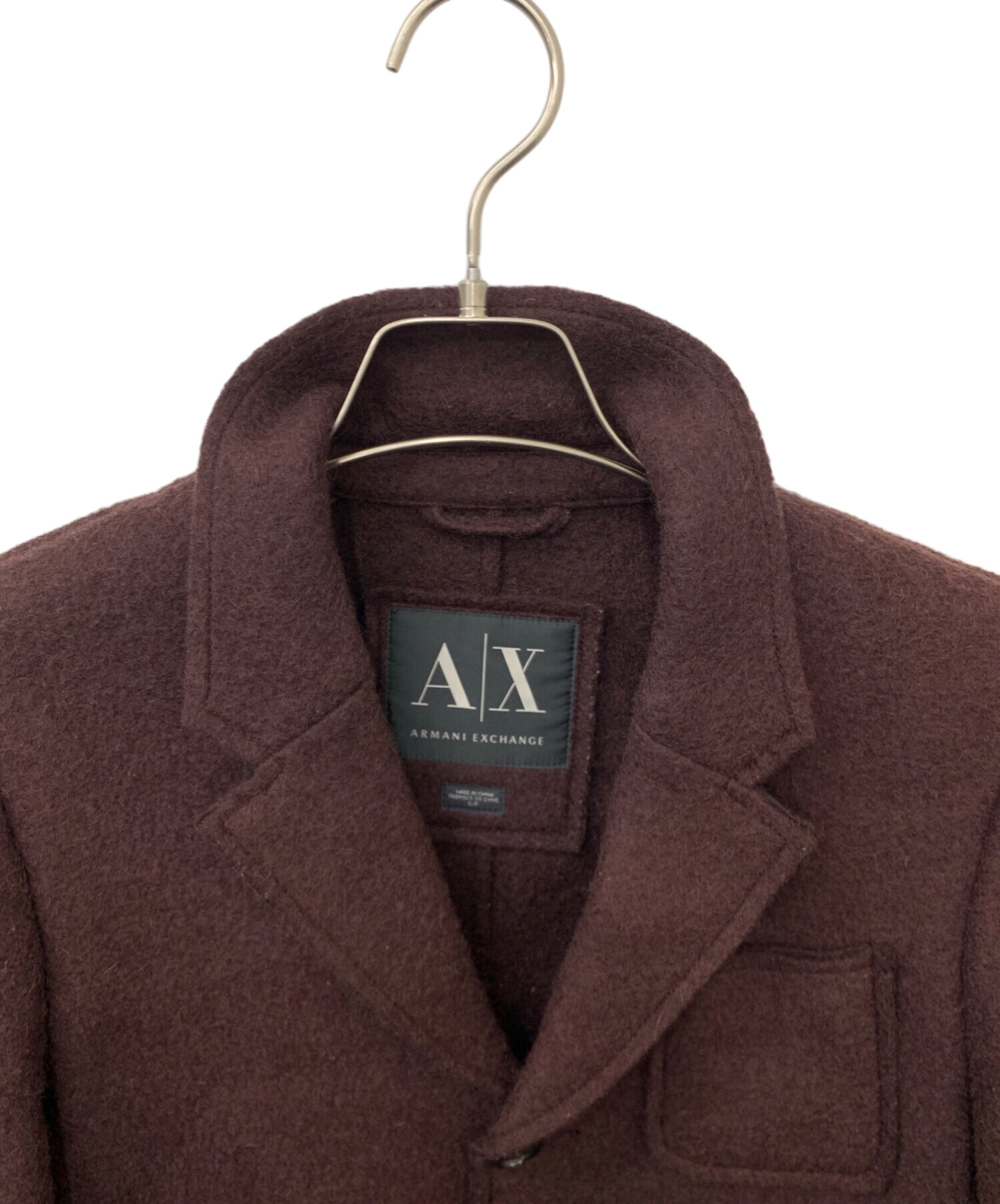 ARMANI EXCHANGE ニットジャケットコート 新品未使用品 中古・古着通販】ARMANI EXCHANGE (アルマーニ エクスチェンジ) ウール