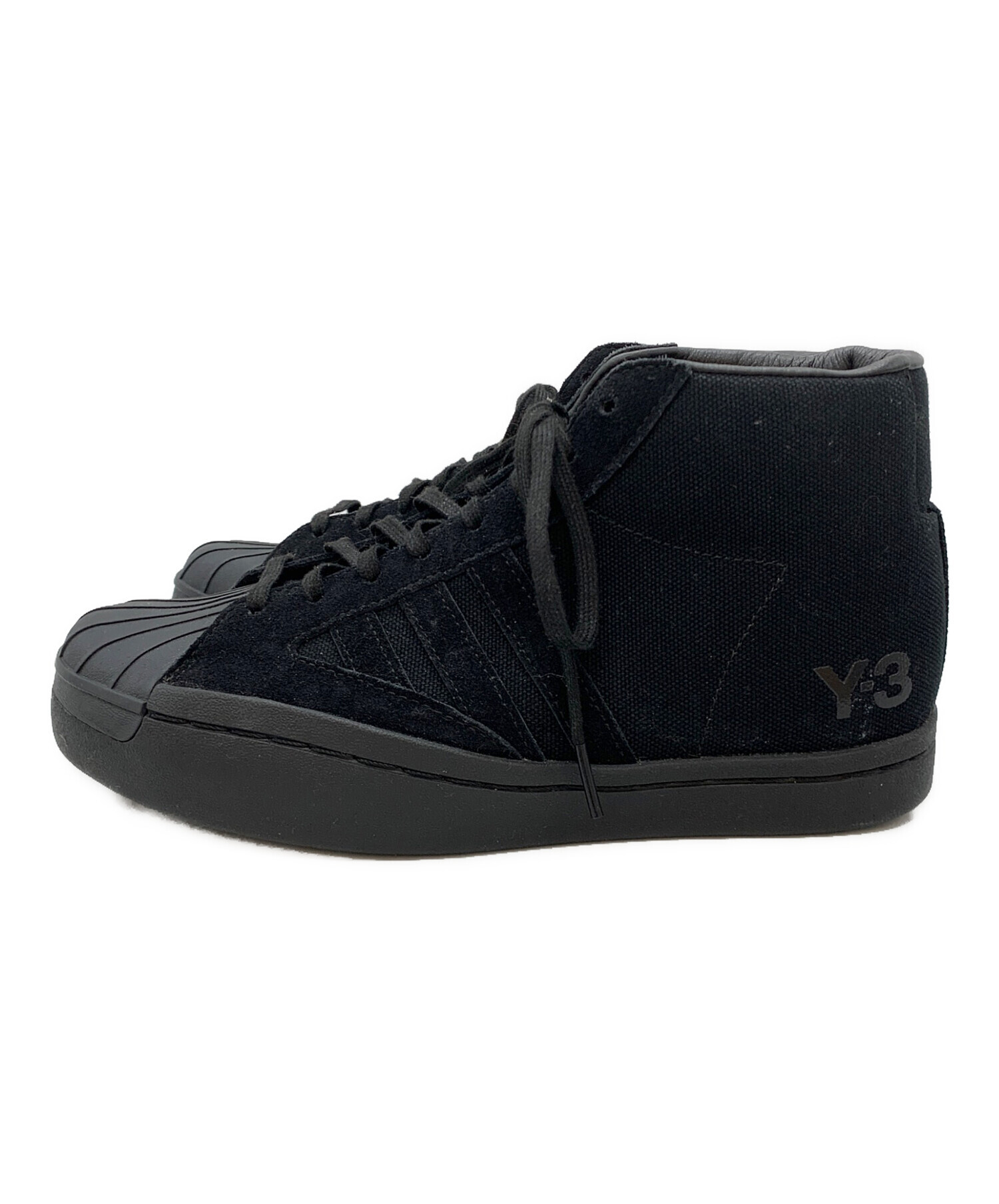 中古・古着通販】Y-3 (ワイスリー) ハイカットスニーカー ブラック 