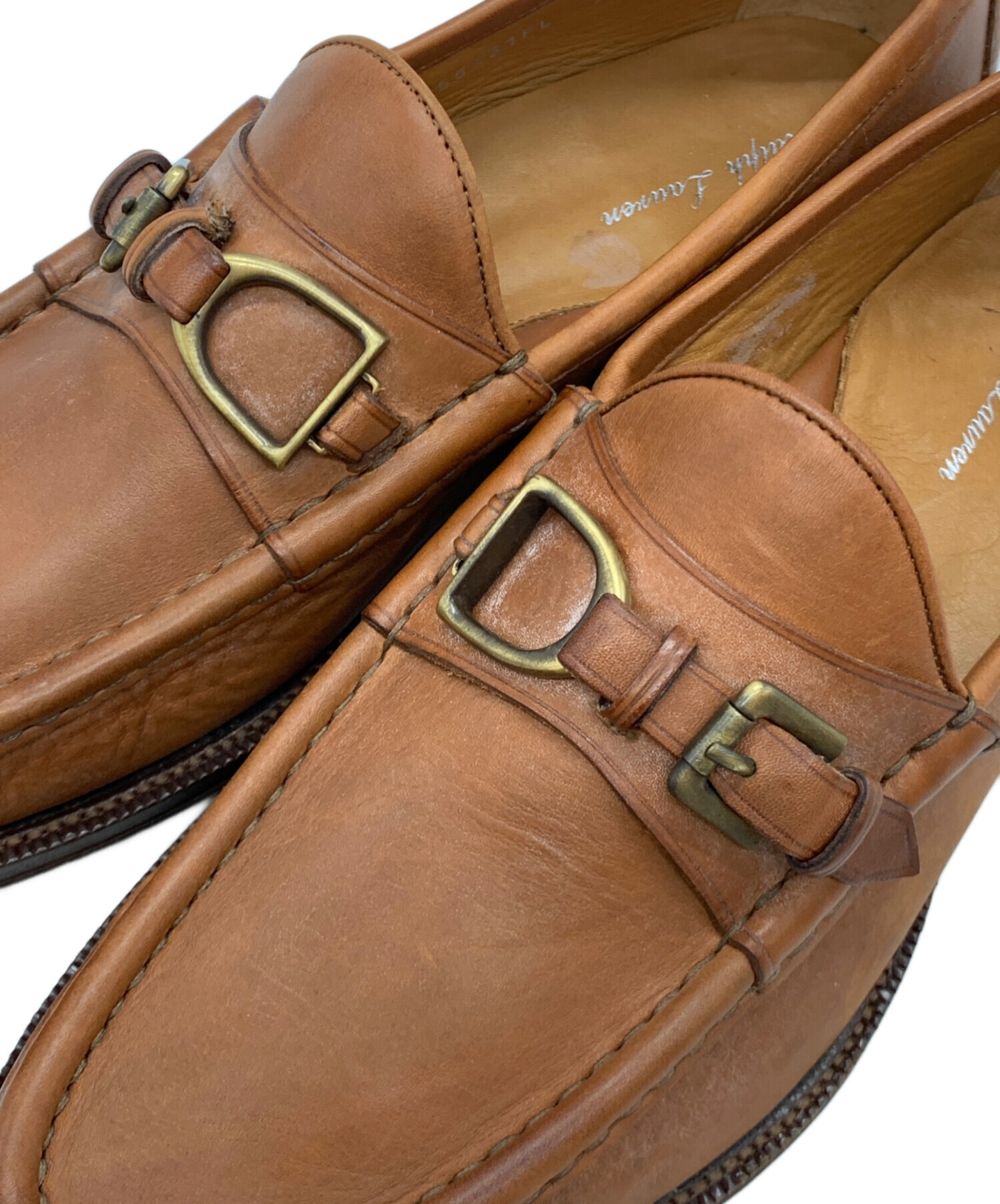 【未使用】ローレンラルフローレン ローファー ブラウン CHESHAM 中古・古着通販】RALPH LAUREN (ラルフローレン) ビットローファー