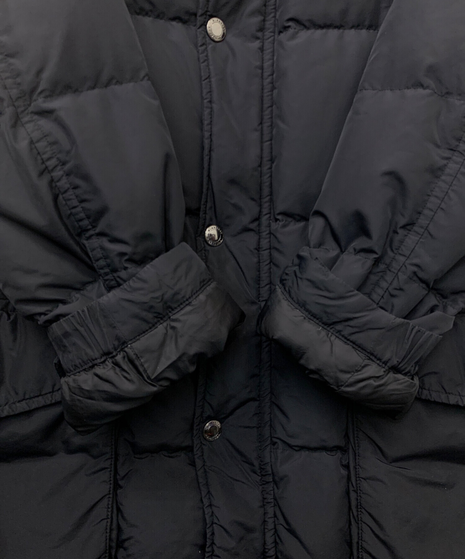 中古・古着通販】BURBERRY (バーバリー) ダウンジャケット ブラック