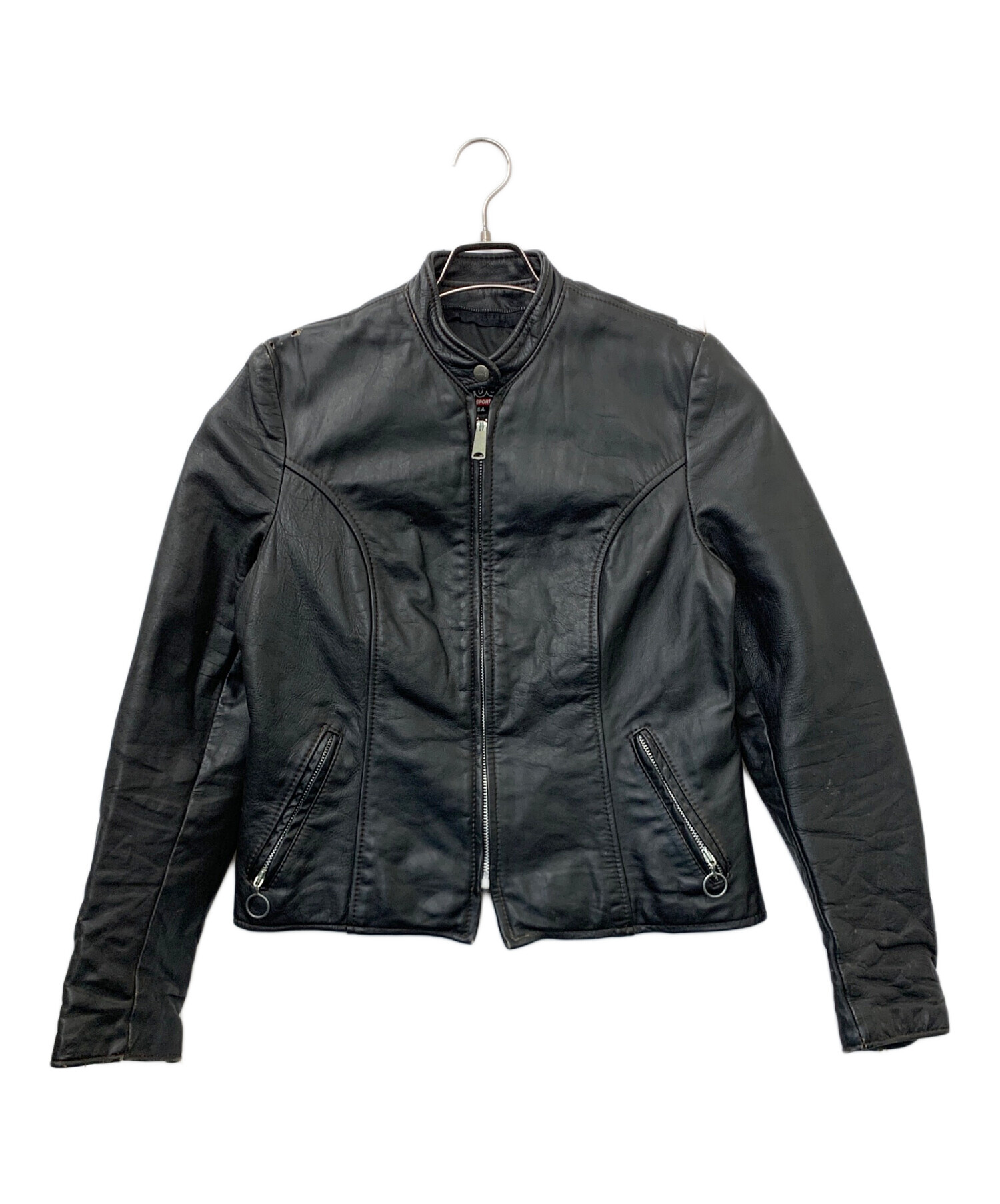 中古・古着通販】BROOKS (ブルックス) 80's レザージャケット ブラック