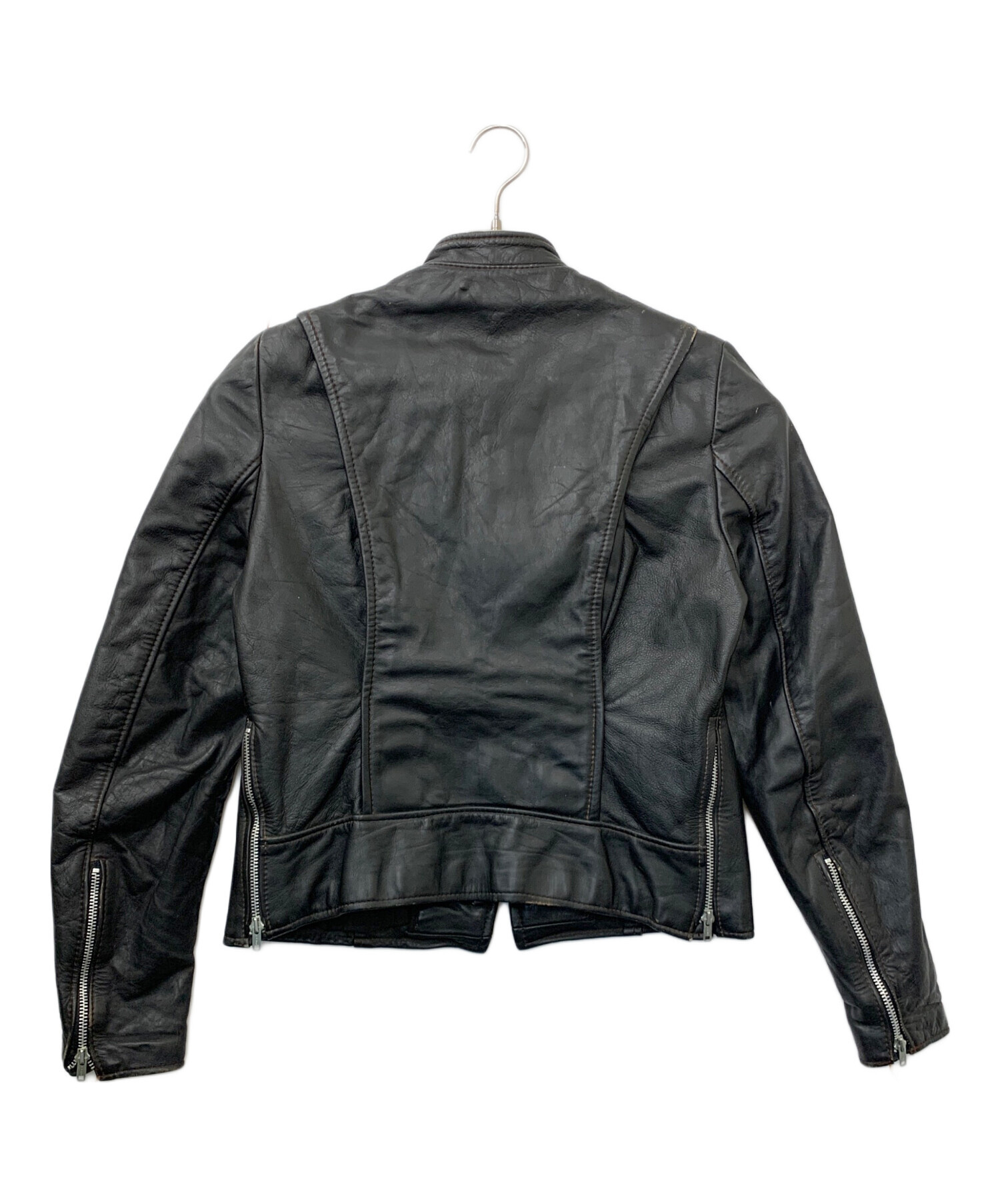 中古・古着通販】BROOKS (ブルックス) 80's レザージャケット ブラック