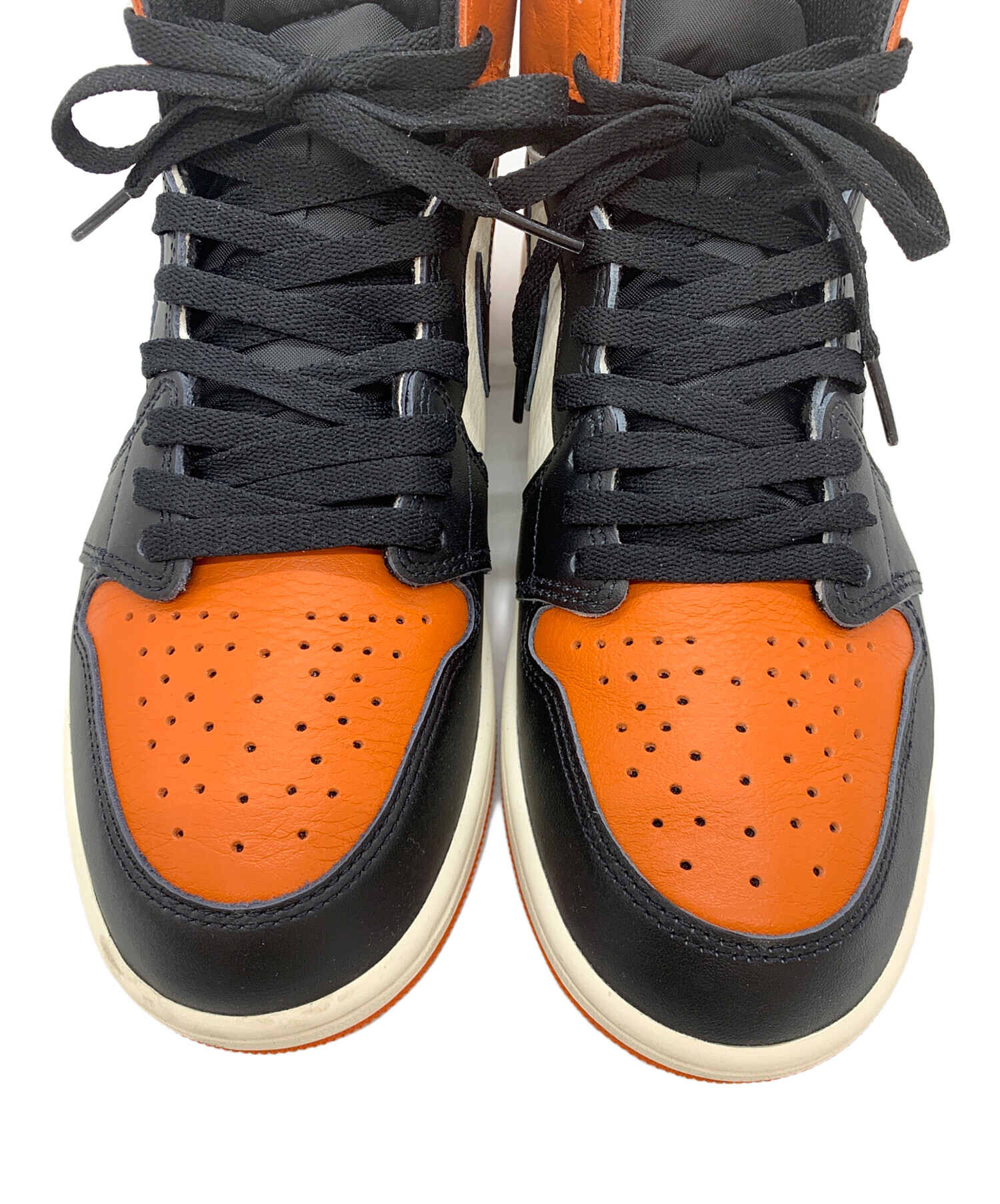 中古・古着通販】NIKE (ナイキ) スニーカー オレンジ×ブラック サイズ