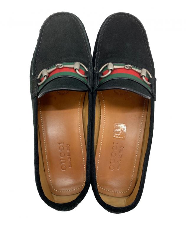 中古・古着通販】GUCCI (グッチ) ドライビングシューズ ブラック
