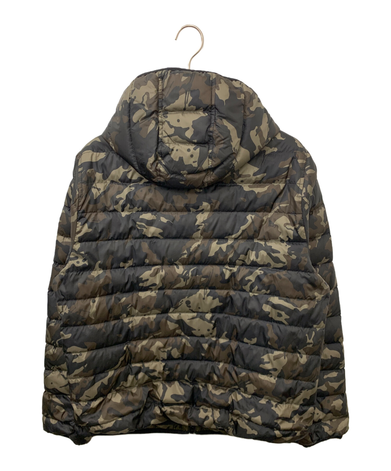 中古・古着通販】COACH (コーチ) ダウンジャケット カーキ×ブラック