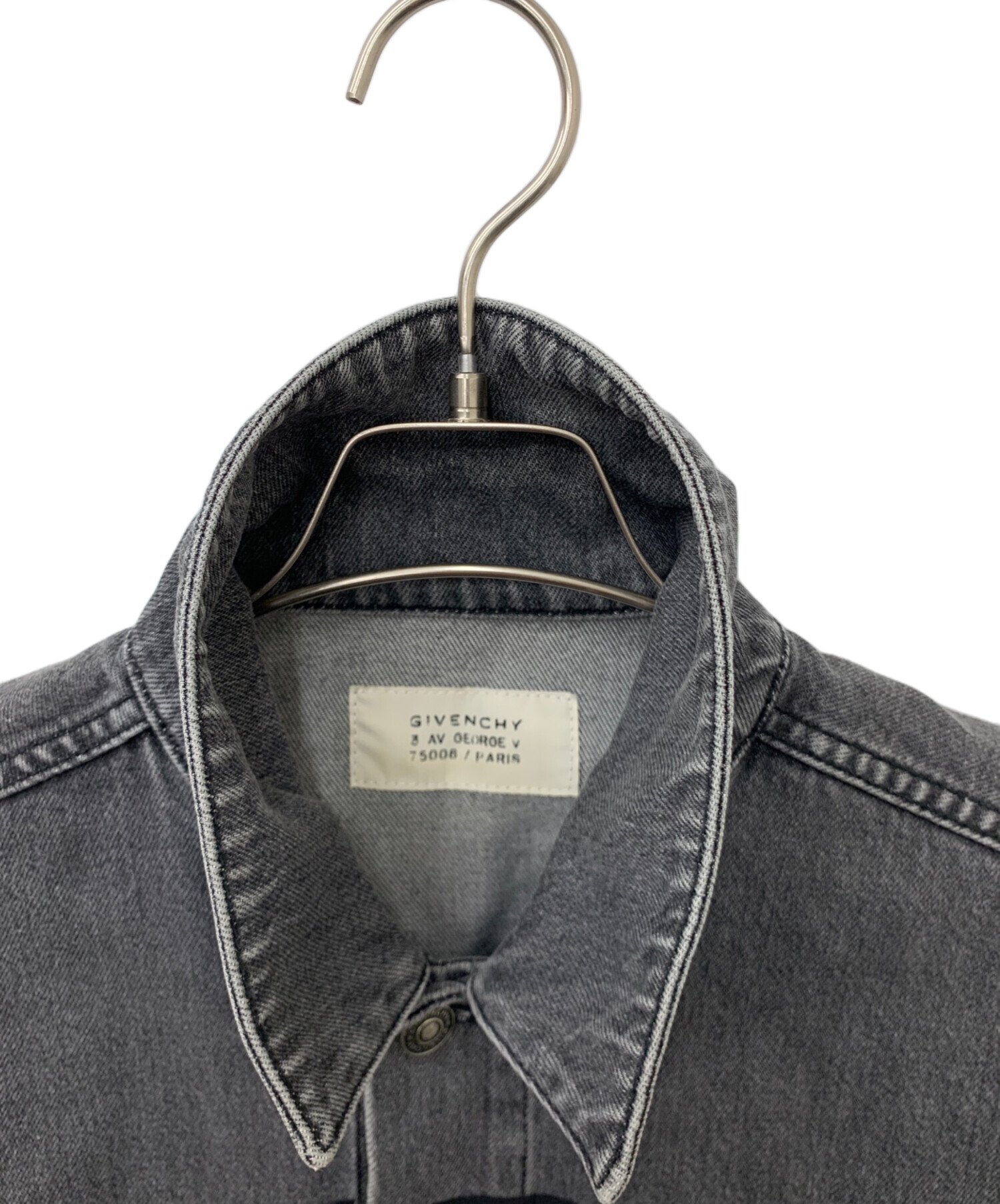 中古・古着通販】GIVENCHY (ジバンシィ) デニムジャケット グレー