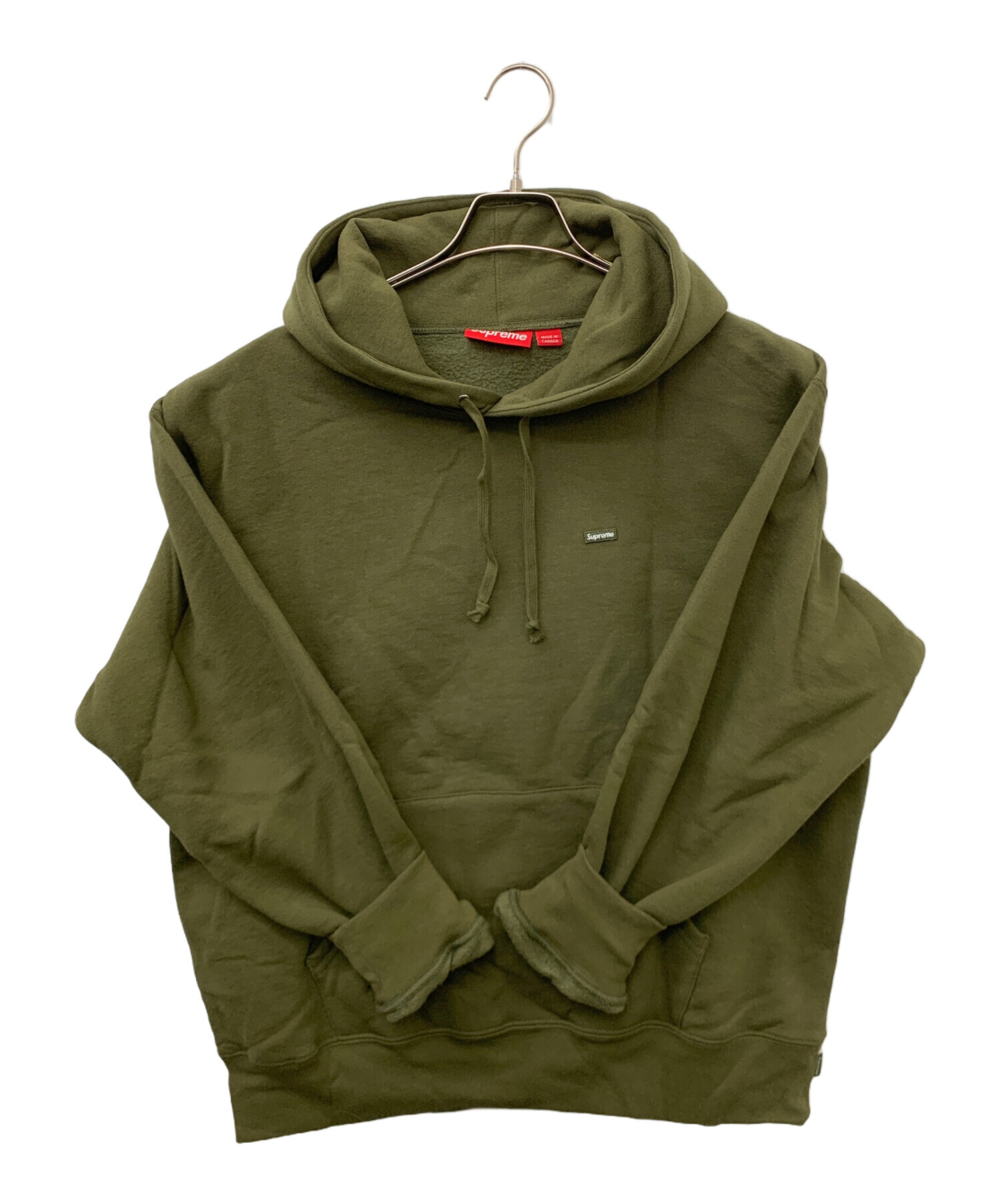 【中古】シュプリーム Supreme 2023年春夏 Small Box Hooded Sweatshirt 裏起毛スウェットパーカー アッシュグリーン【サイズXL】【メンズ】 中古・古着通販】Supreme (シュプリーム) Small Box Pullover Hooded