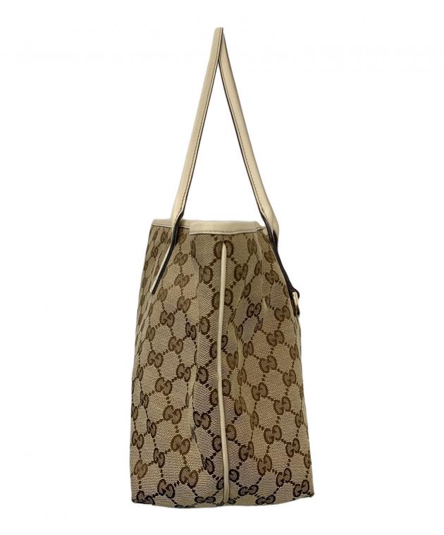 中古・古着通販】GUCCI (グッチ) ニューブリットトートバッグ ベージュ