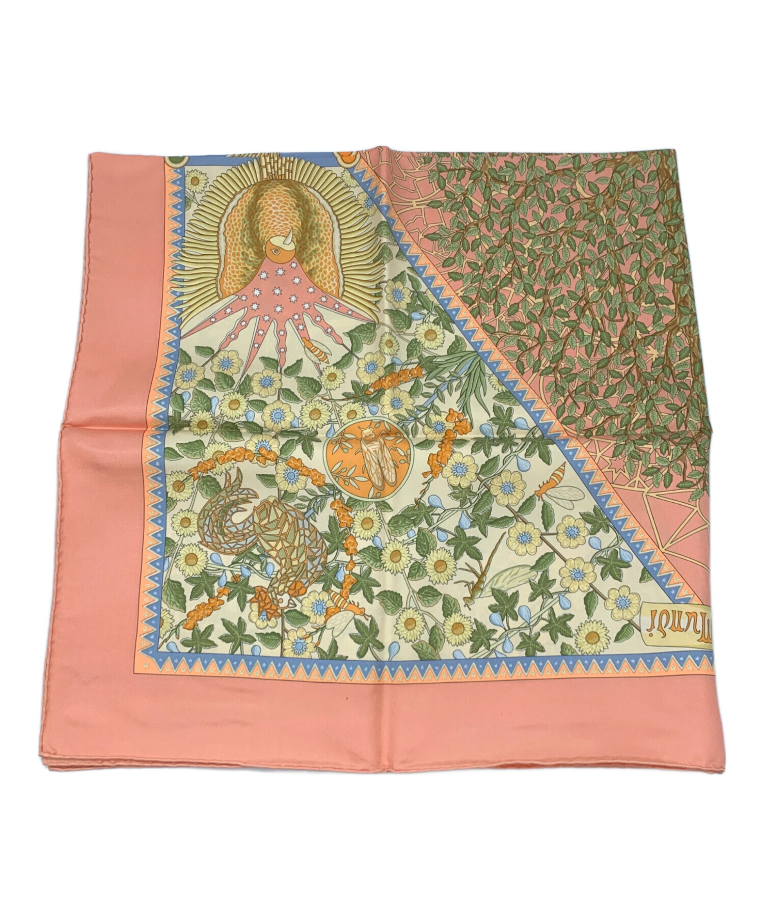 中古・古着通販】HERMES (エルメス) シルクスカーフ ピンク｜ブランド